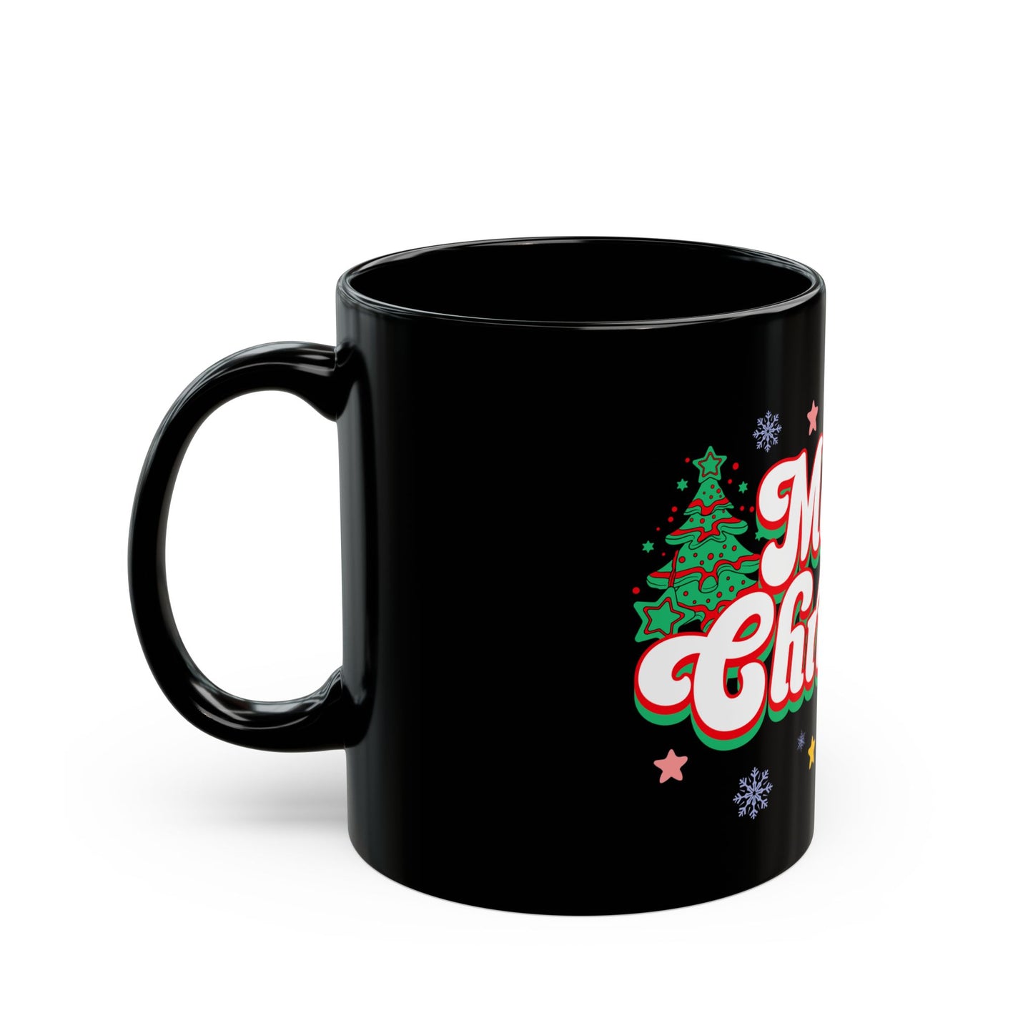 Merry Christmas Black Mug