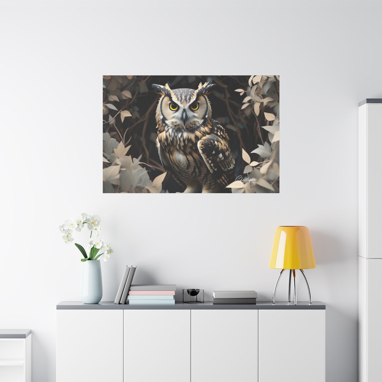 Realistic Owl Canvas Art - Nature Wall Decor for Home & Office