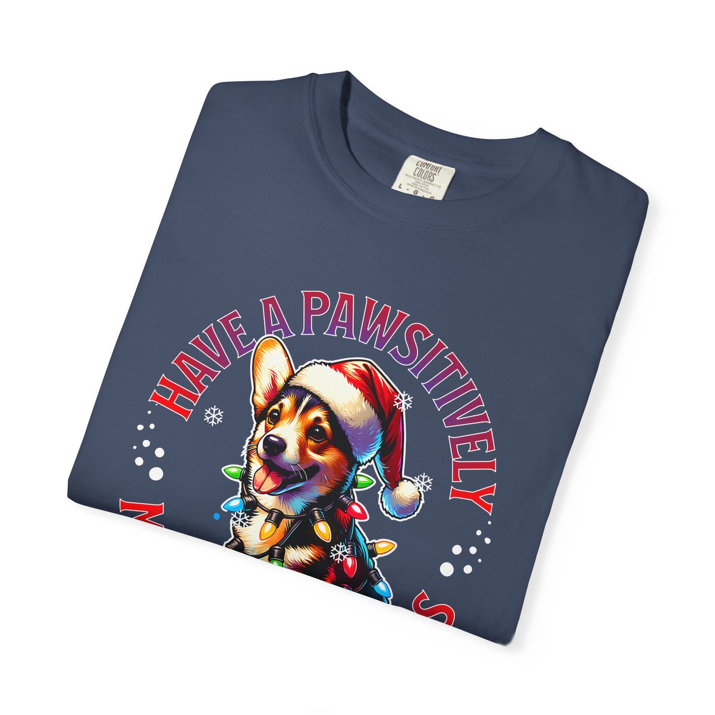 Christmas Corgi T-Shirt – "Have a Pawsitively Merry Christmas" Holiday Tee