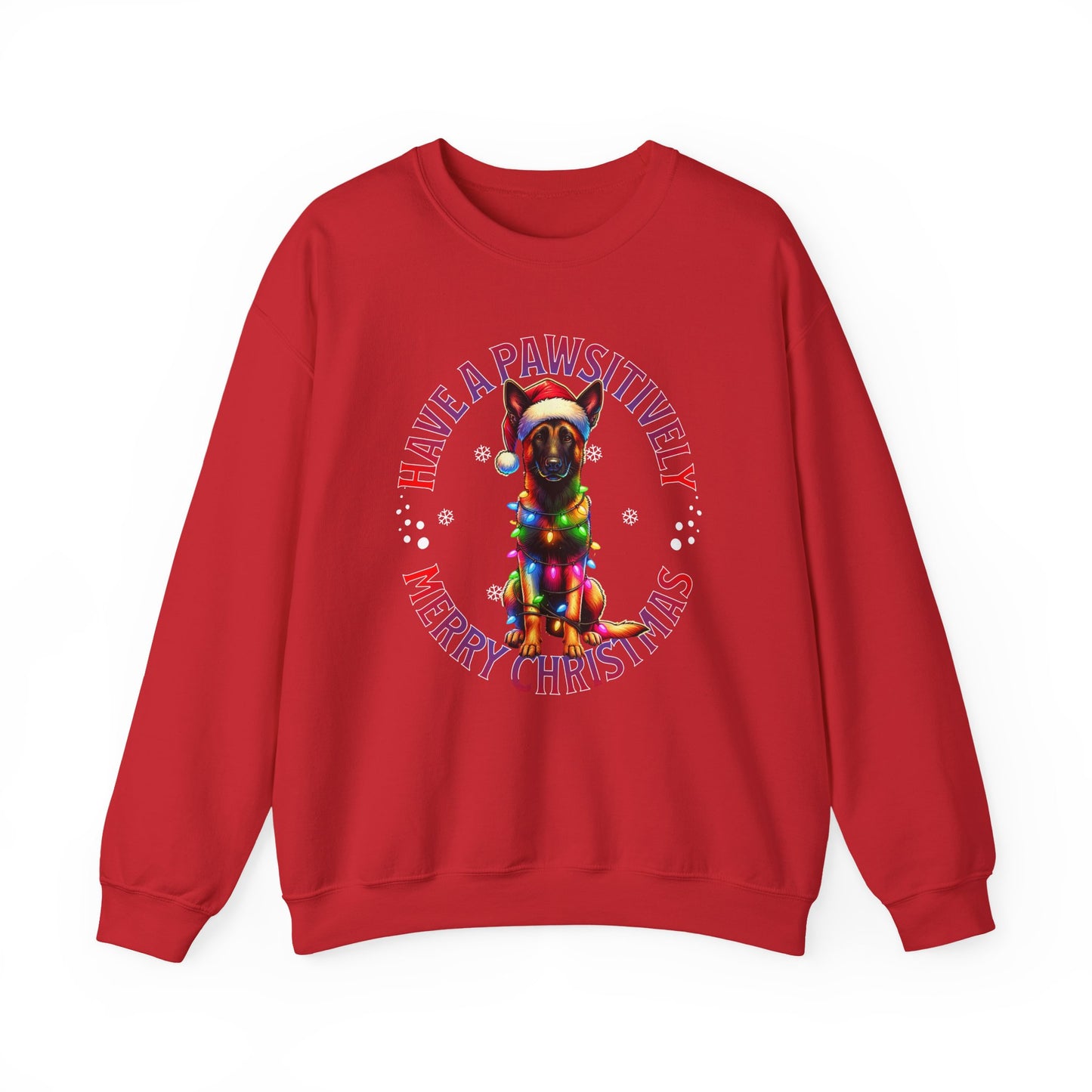 Christmas Dachshund Sweatshirt - "Have a Pawsitively Merry Christmas" Cute Holiday Dog Crewneck