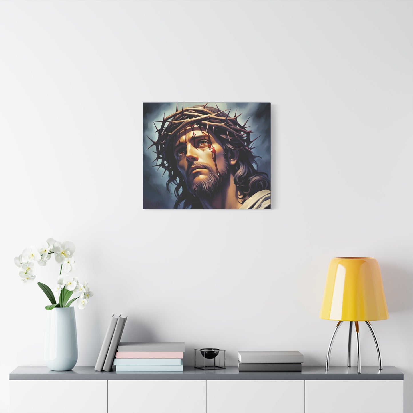 Religious Art Print Canvas, Inspirational Wall Decor, Christian Home Decor, Jesus Art, Gift for Faith-Based Celebrations