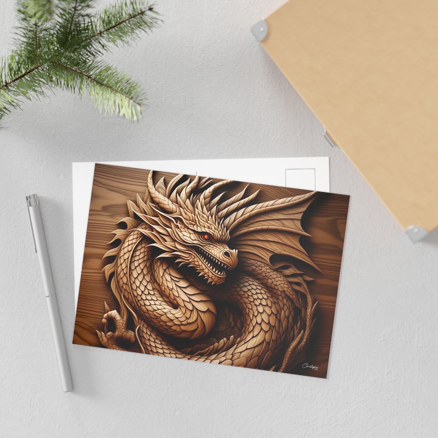 Dragon Fine Art Postcards, Fantasy Artwork, Unique Greeting Cards, Home Decor, Collectible Art