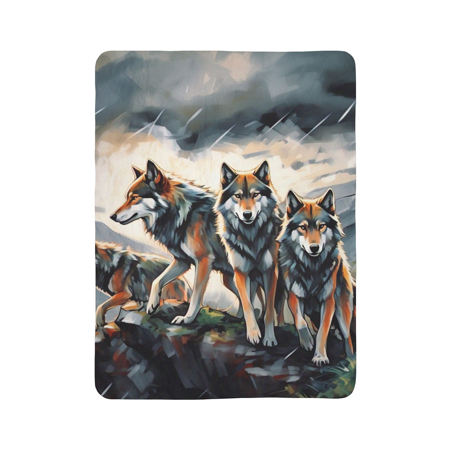 Cozy Wolf Fleece Sherpa Blanket | Warm Throw, Animal Lovers Gift, Home Decor, Camping Blanket, Sleepover Essential, Gift for Nature [...]