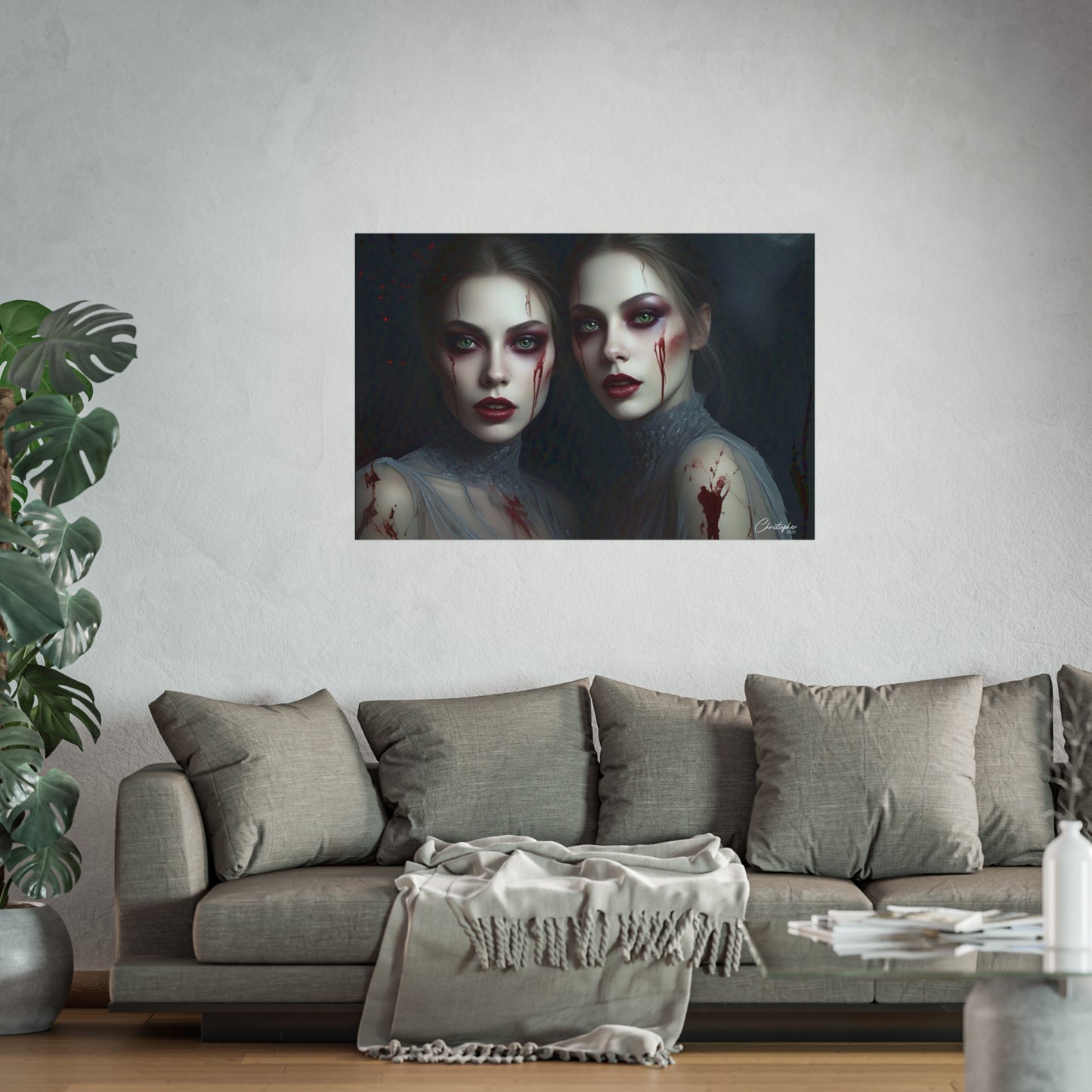 Eerie Fine Art Poster, Dark Fantasy Wall Art, Gothic Decor, Spooky Home Aesthetic, Halloween Wall Art