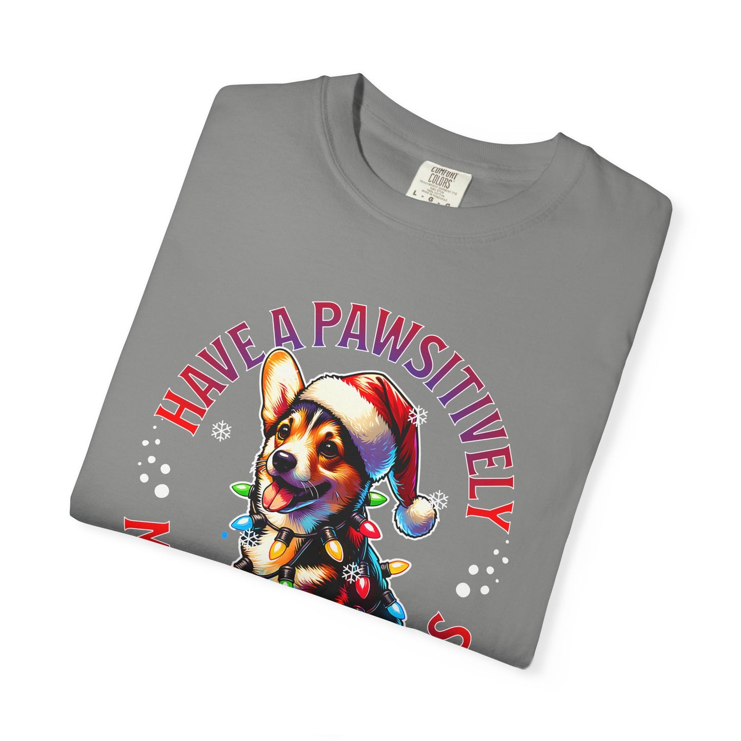 Christmas Corgi T-Shirt – "Have a Pawsitively Merry Christmas" Holiday Tee