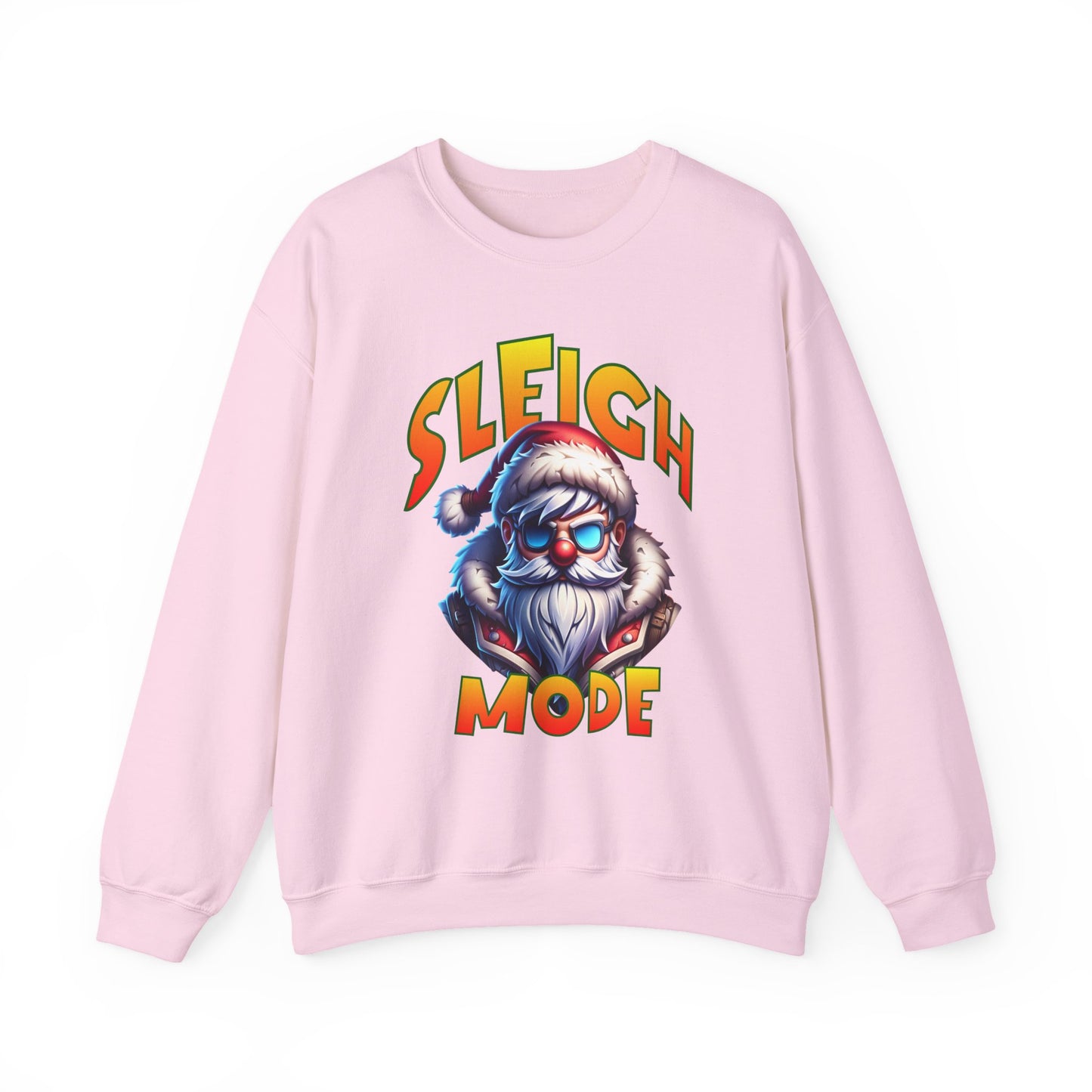 Sleigh Mode Sweatshirt — Cool Santa Graphic Holiday Crewneck