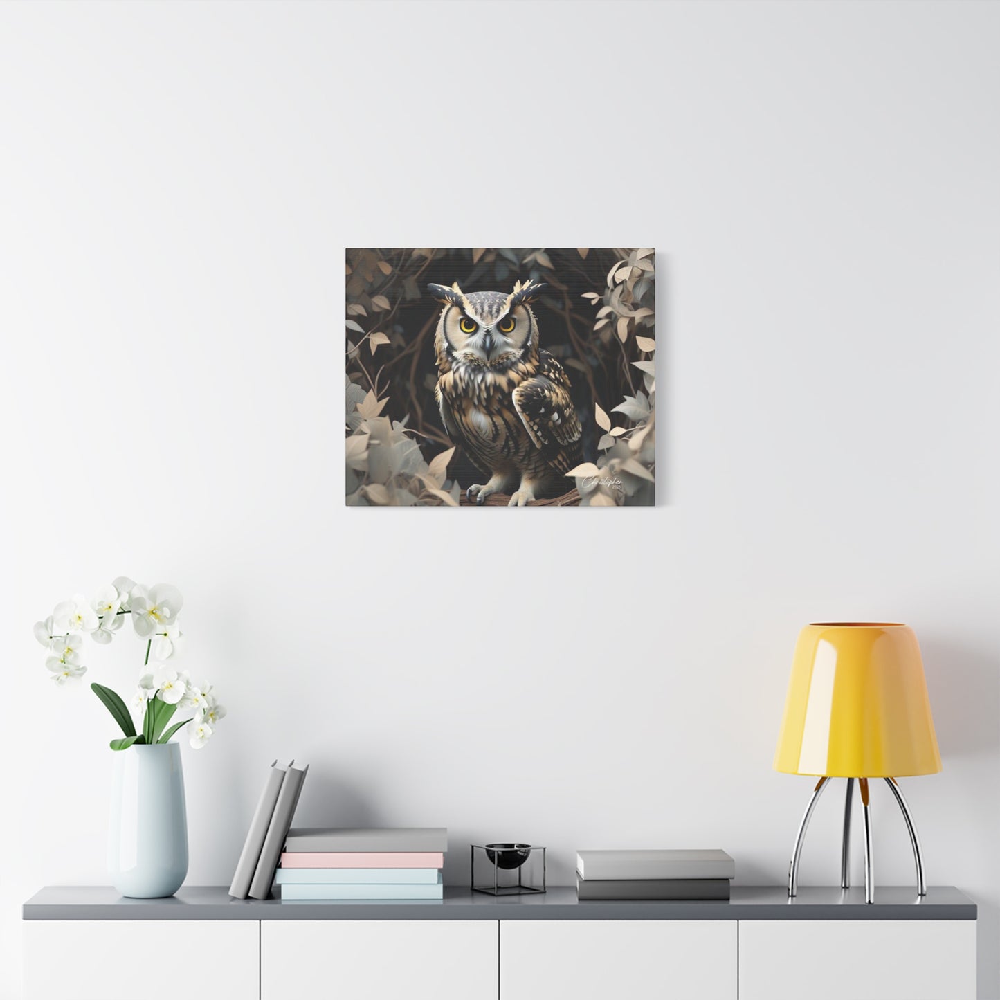 Realistic Owl Canvas Art - Nature Wall Decor for Home & Office