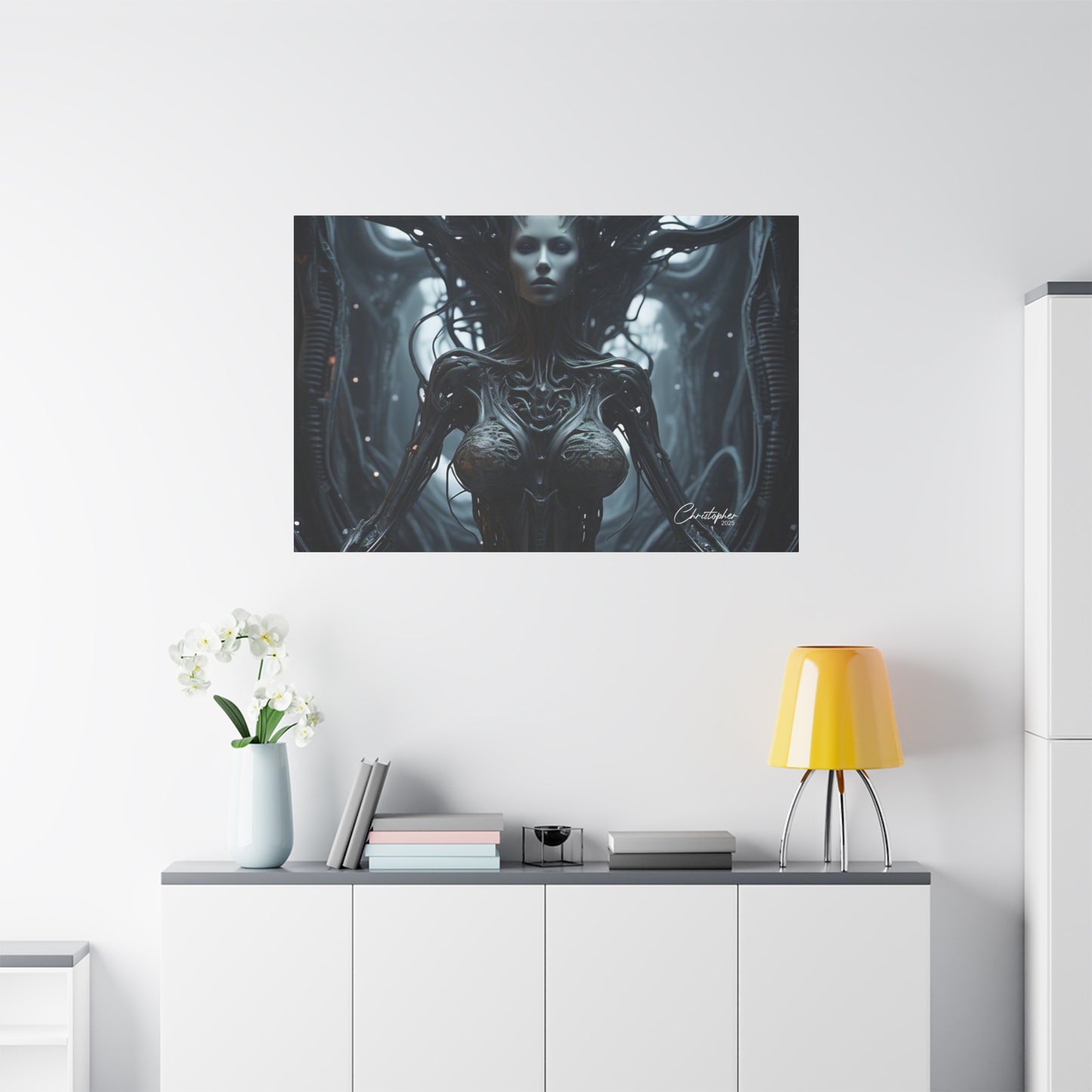 Futuristic Matte Canvas Wall Art – 1.25" Stretched