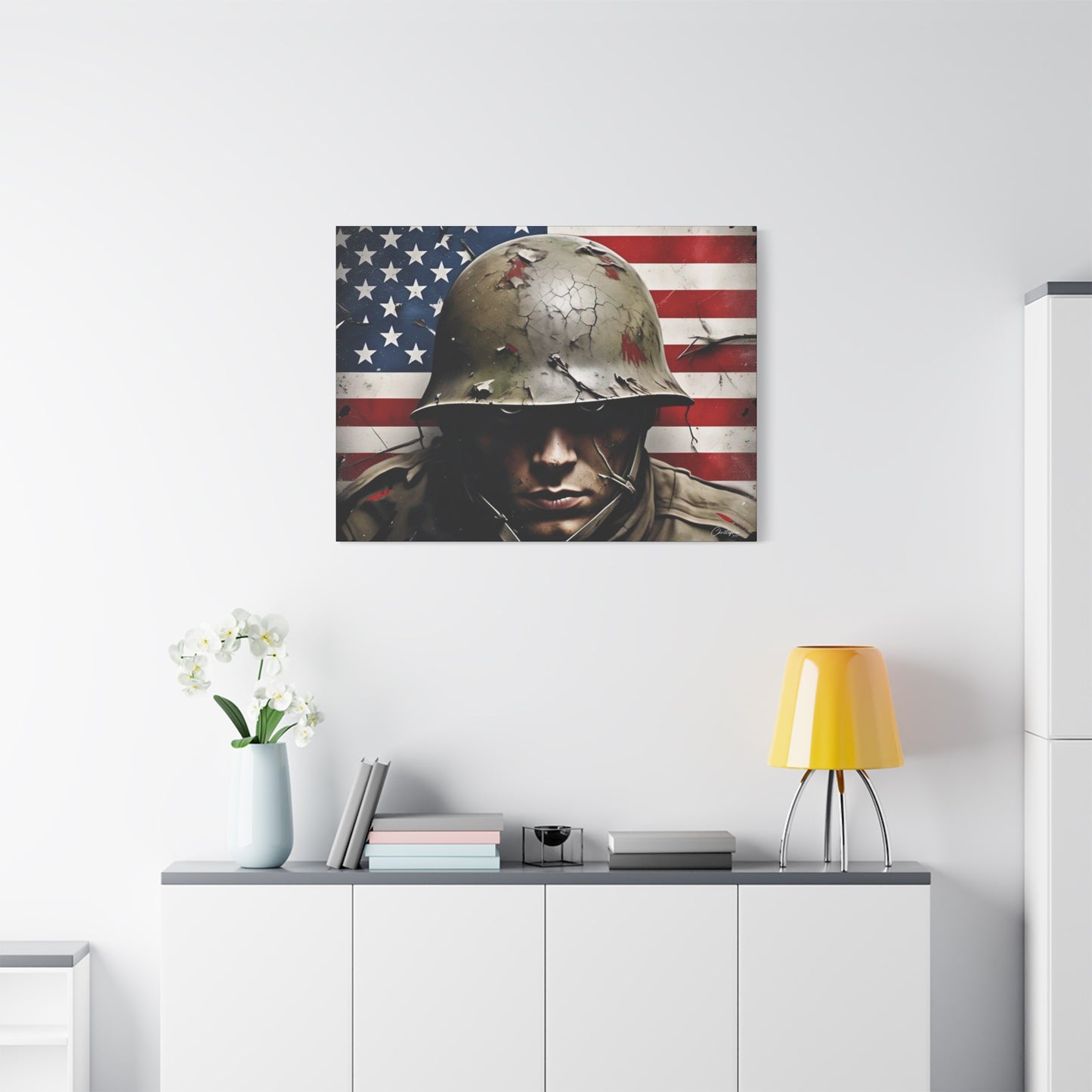 Military-Themed Canvas Art, Military Canvas Print, Wall Art for Veterans, Patriotic Home Decor, Gift for Army, Military Artwork, [...]