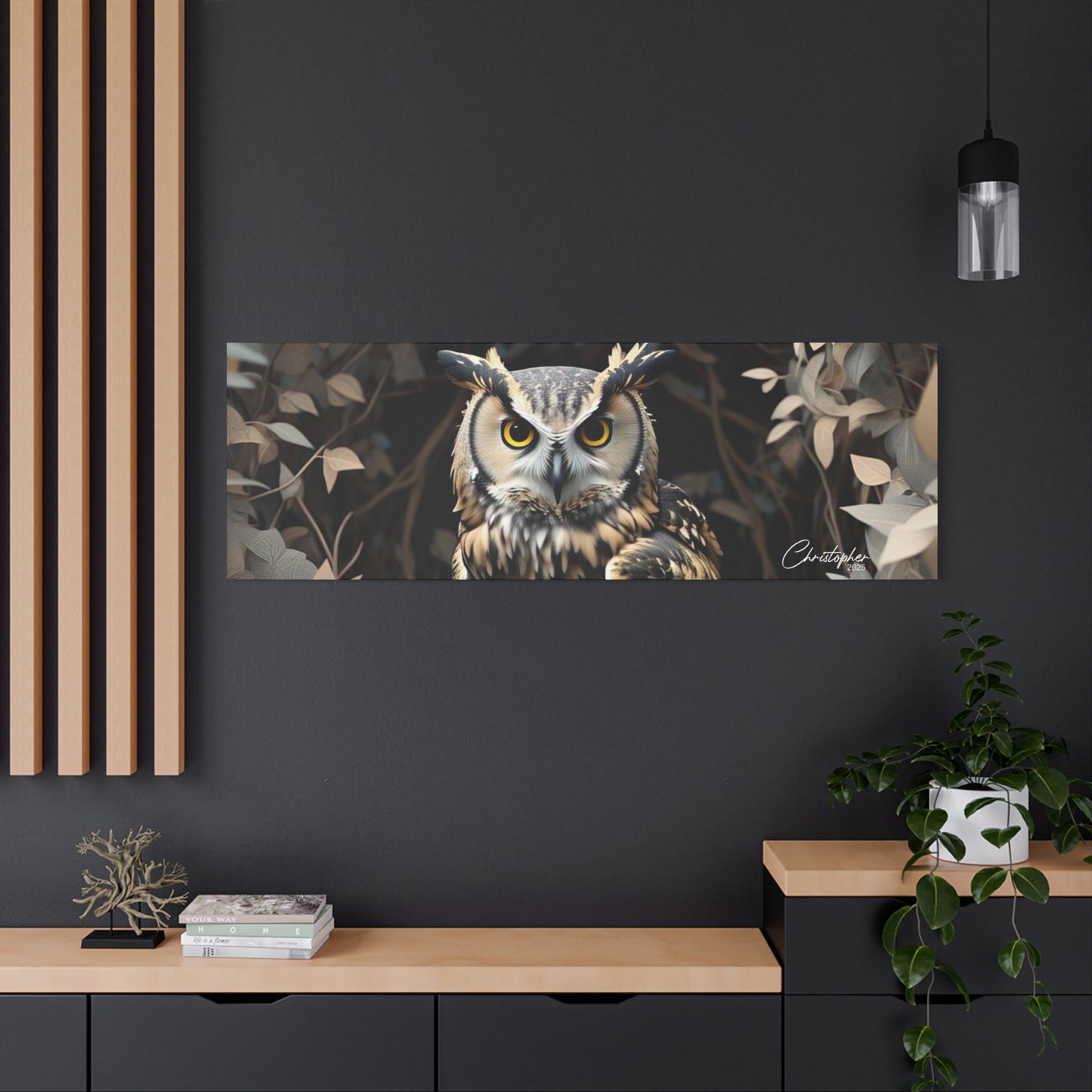 Realistic Owl Canvas Art - Nature Wall Decor for Home & Office