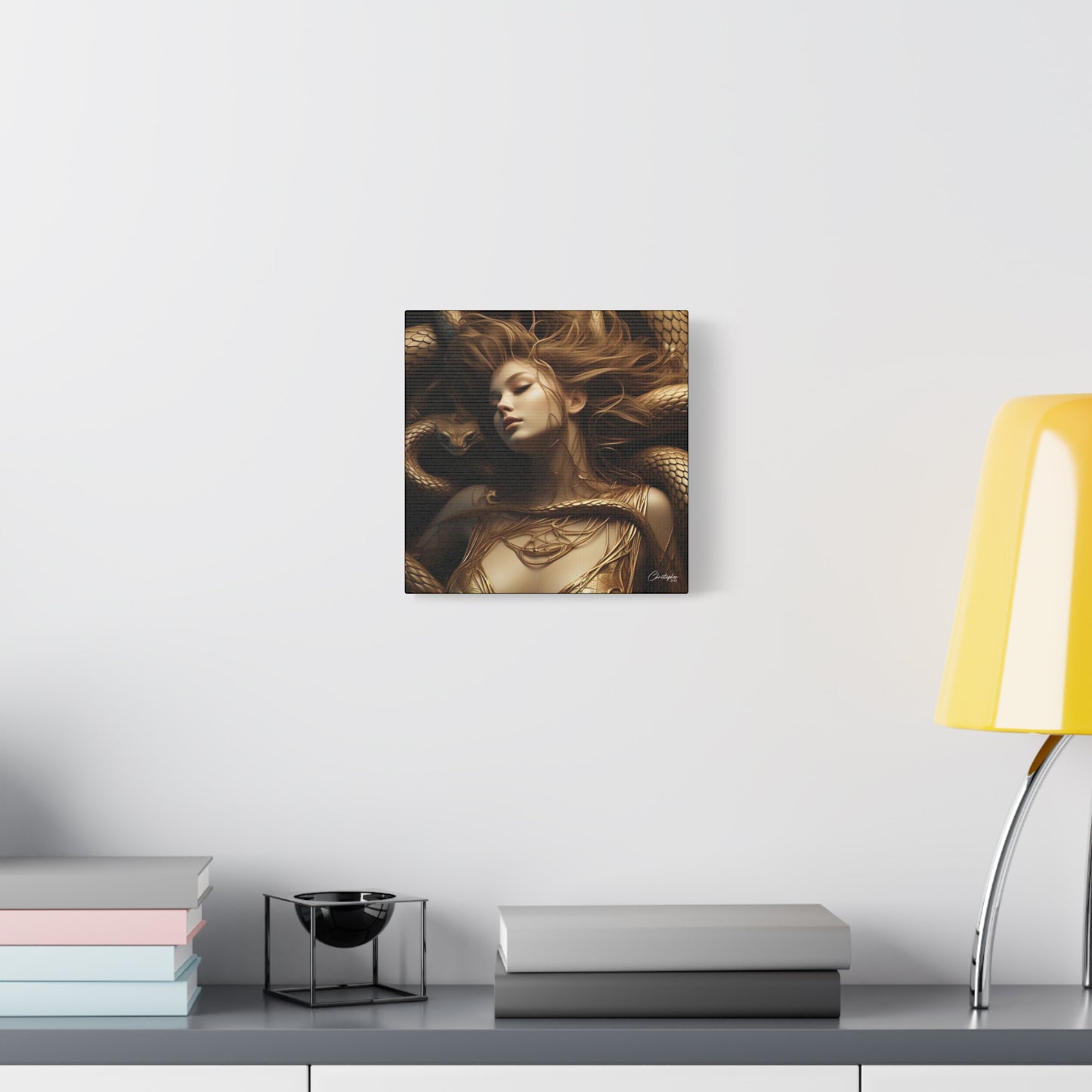 Goddess of Serpents Canvas Art - Stretched Matte Wall Decor
