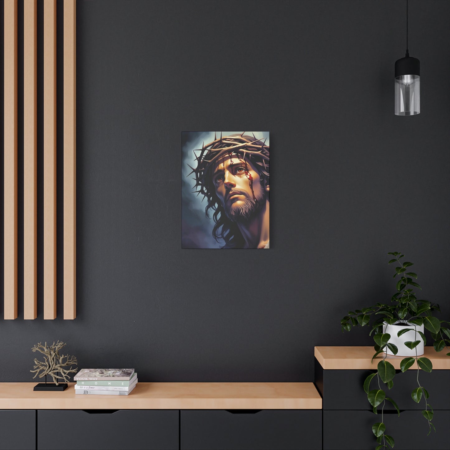Religious Art Print Canvas, Inspirational Wall Decor, Christian Home Decor, Jesus Art, Gift for Faith-Based Celebrations