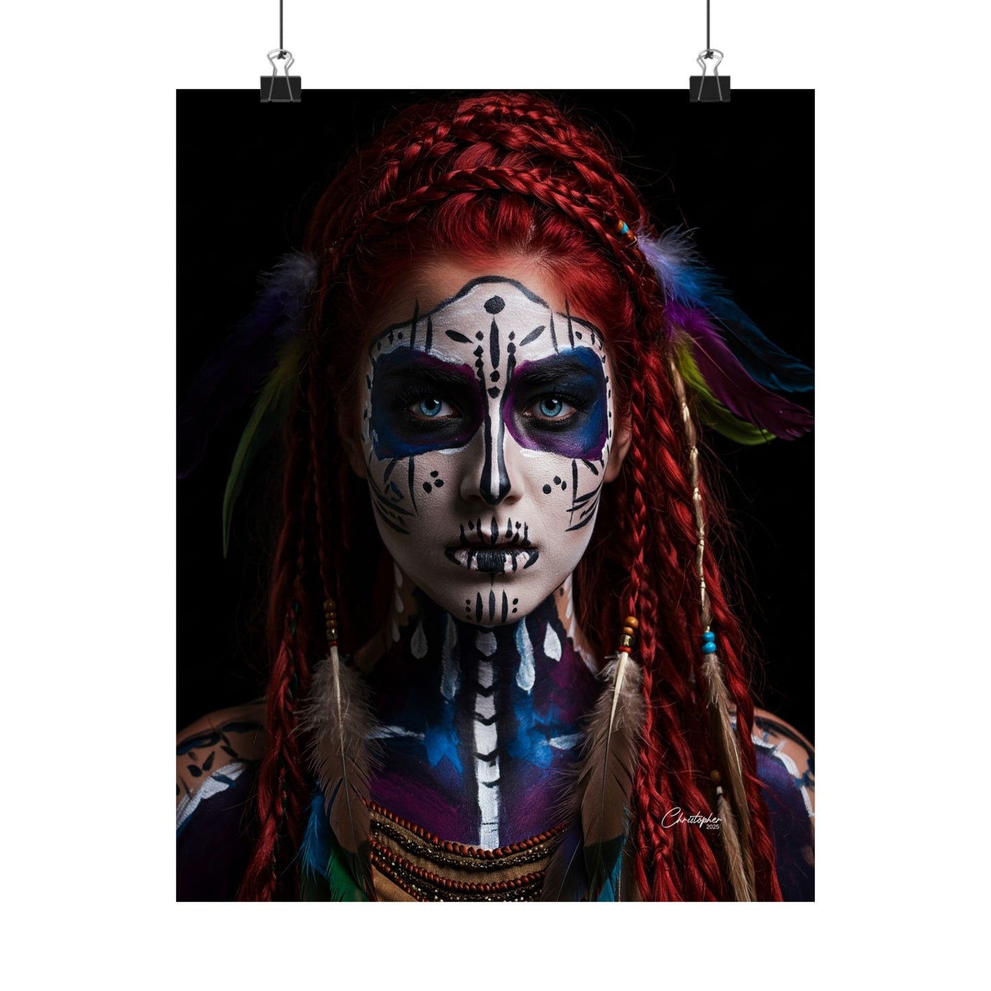 Bohemian Wall Art Print, Tribal Vertical Poster