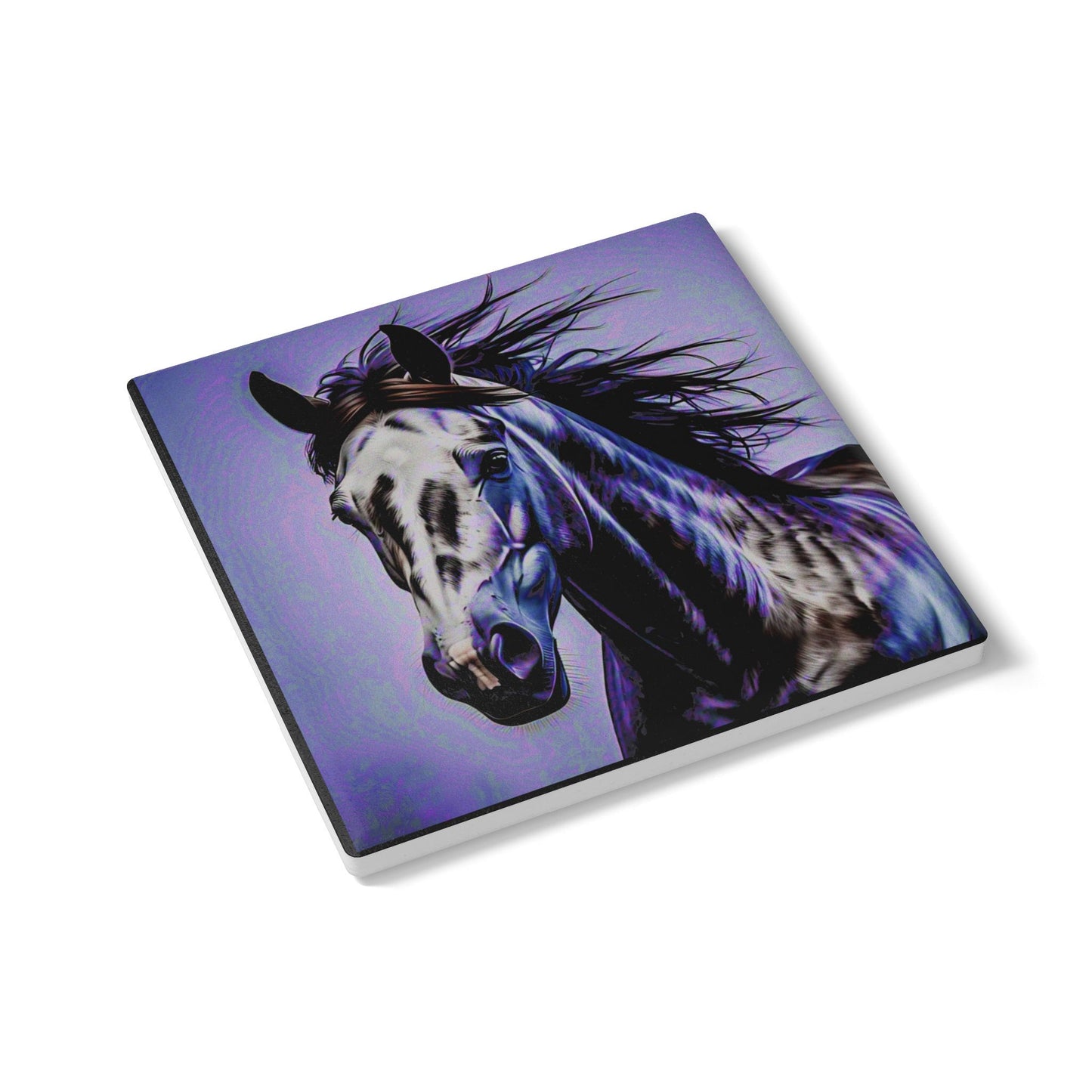 Majestic Horse Ceramic Coaster - Home Décor for Equestrians and Horse Lovers