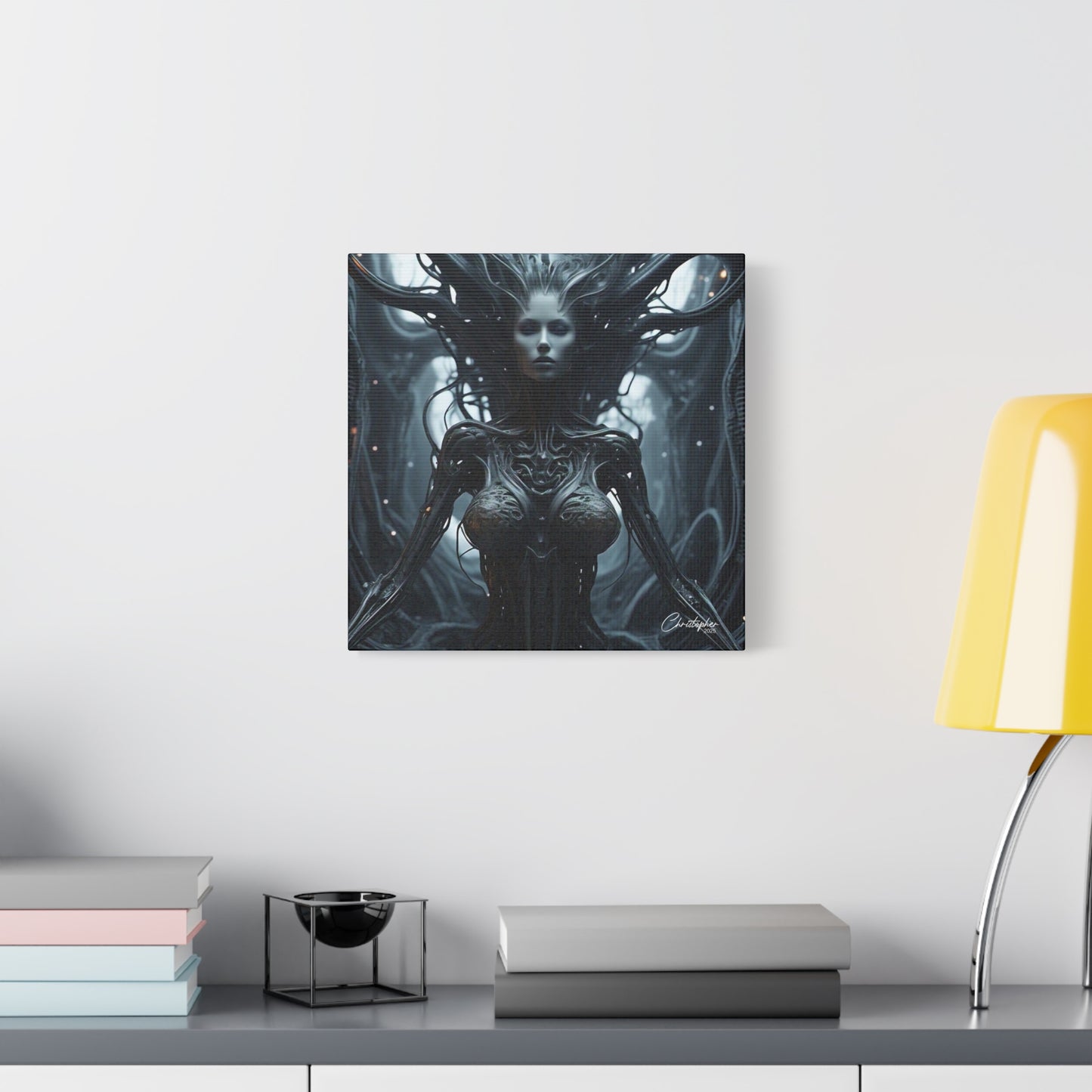 Futuristic Matte Canvas Wall Art – 1.25" Stretched