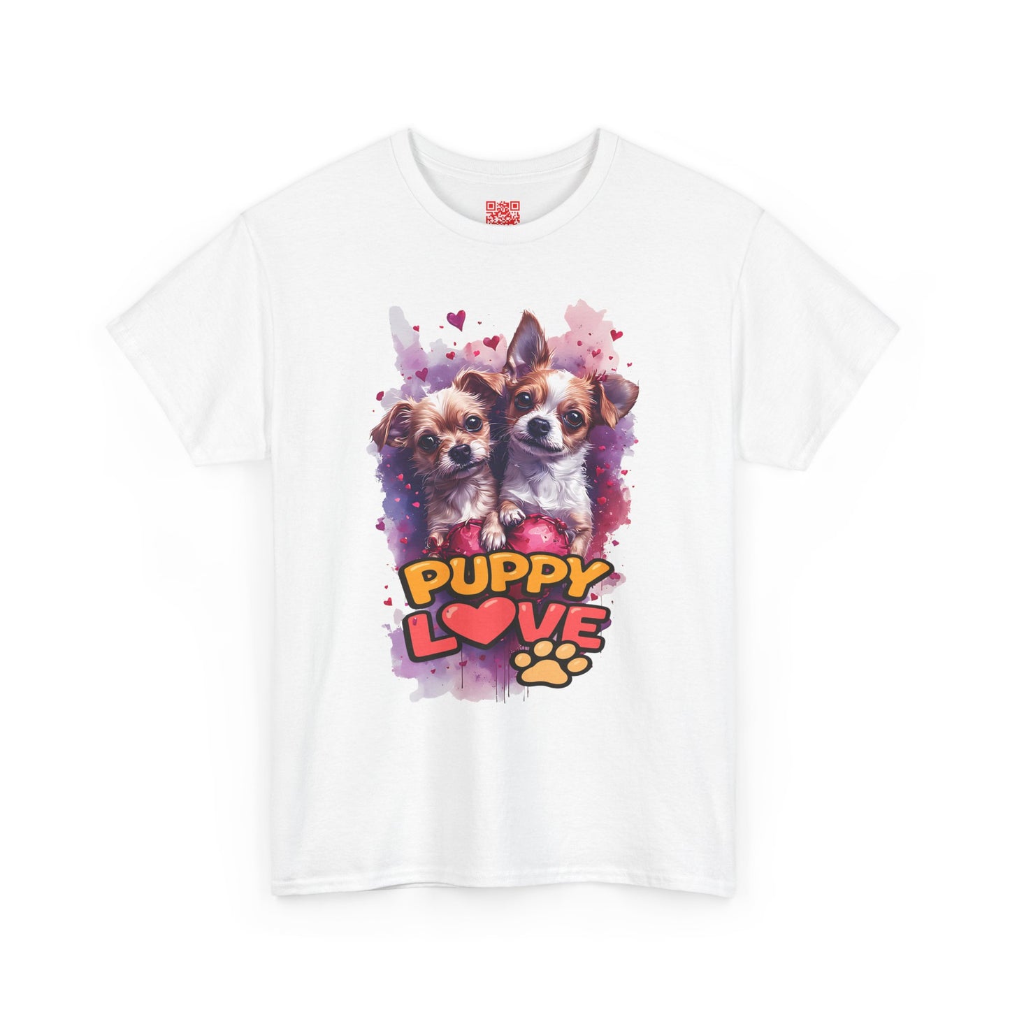 Puppy Love T‑Shirt – Cute Paw Print Dog Tee for Dog Lovers
