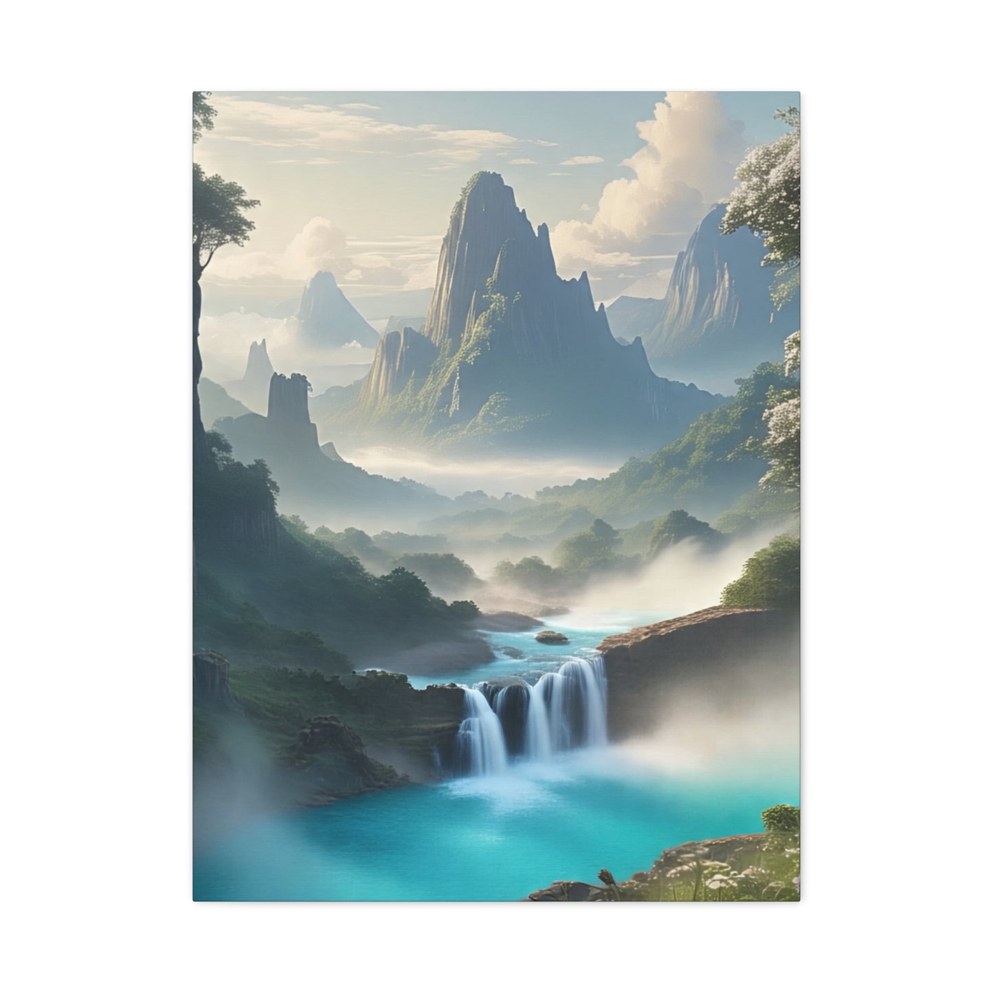 Scenic Landscape Canvas Print, Wall Art Decor, Home Decoration, Nature Wall Art, Gift for Nature Lovers, Tranquil Art for Living Room