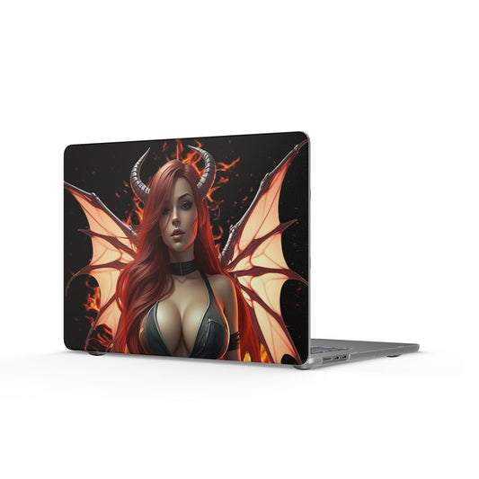 Devilwing Siren Matte MacBook Case — Fiery Fantasy Laptop Skin
