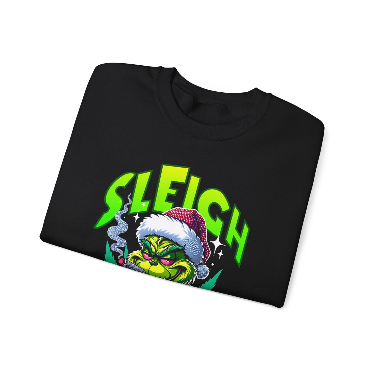 Sweatshirt — "Sleigh Mode" Grinch Holiday Crewneck