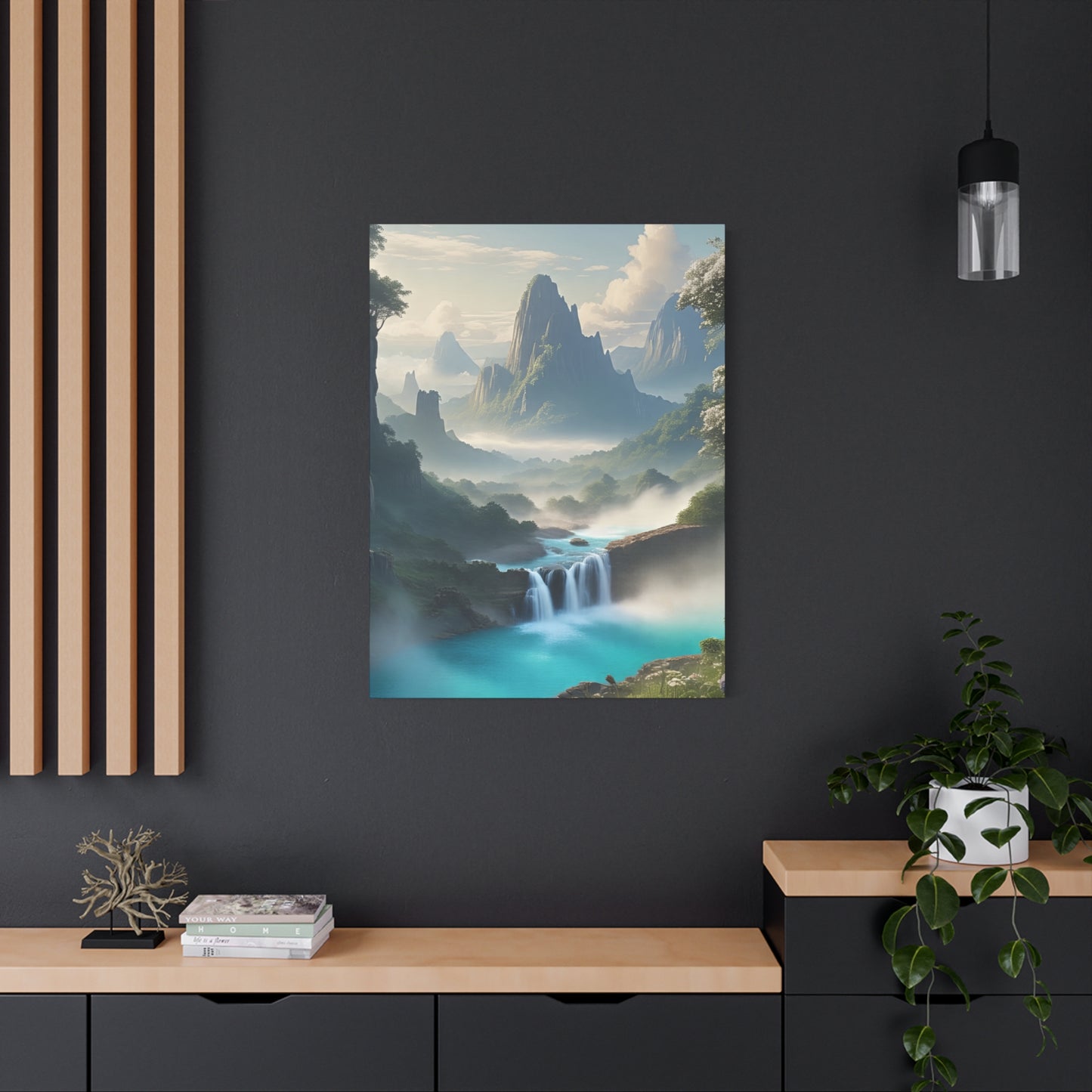 Scenic Landscape Canvas Print, Wall Art Decor, Home Decoration, Nature Wall Art, Gift for Nature Lovers, Tranquil Art for Living Room