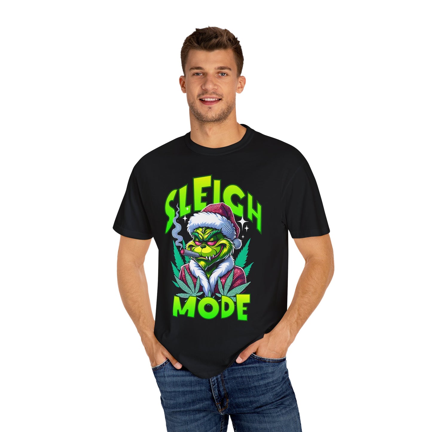 Sleigh Mode T-Shirt — Grinch Holiday Graphic Tee
