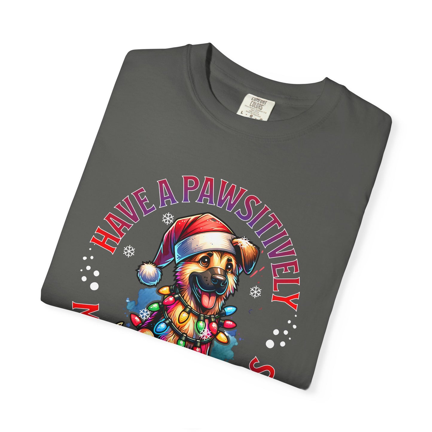Christmas German Shepard T-Shirt — "Have a Pawsitively Merry Christmas" Holiday Tee