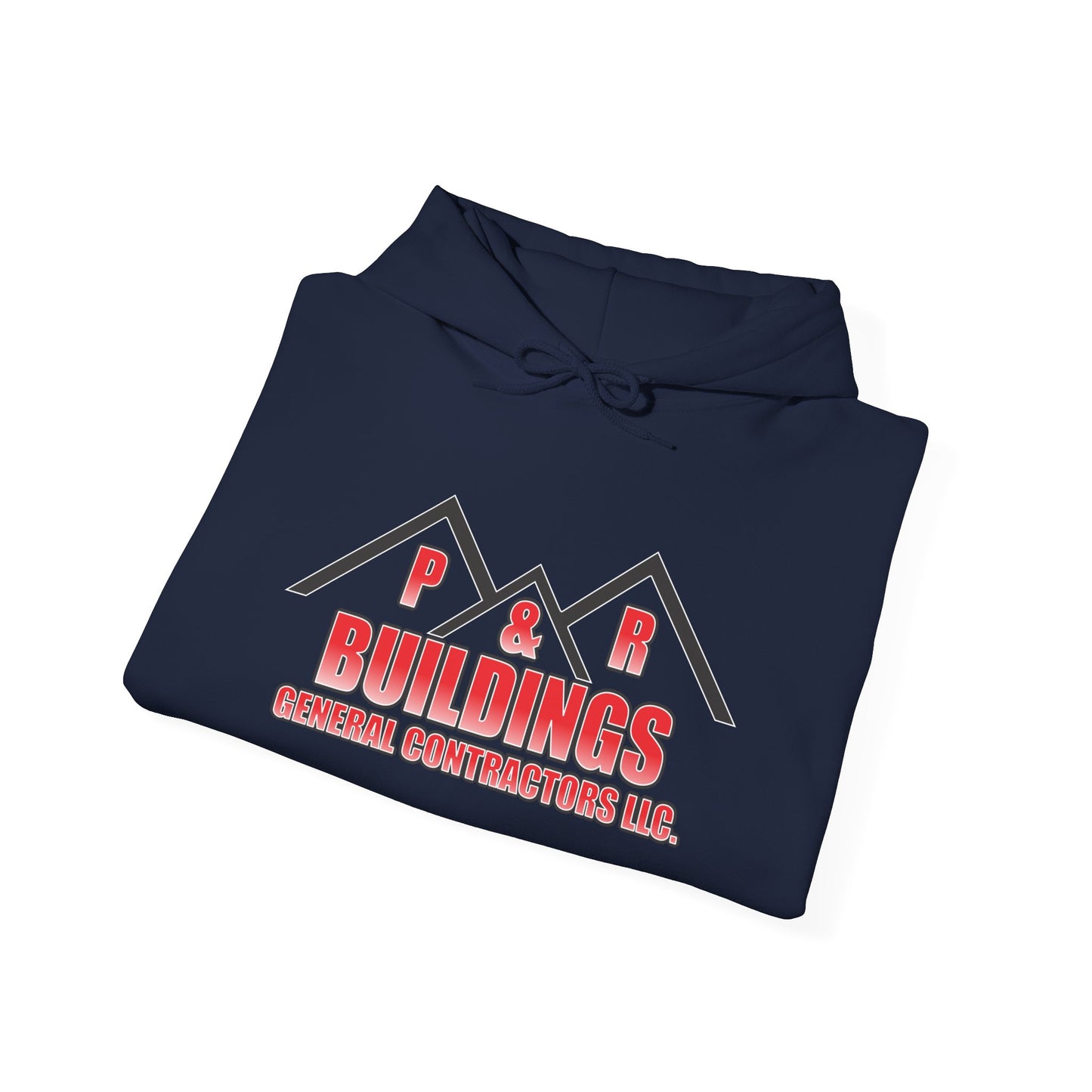 P&R Buildings Logo Hoodie — Custom Contractor License & Phone Number