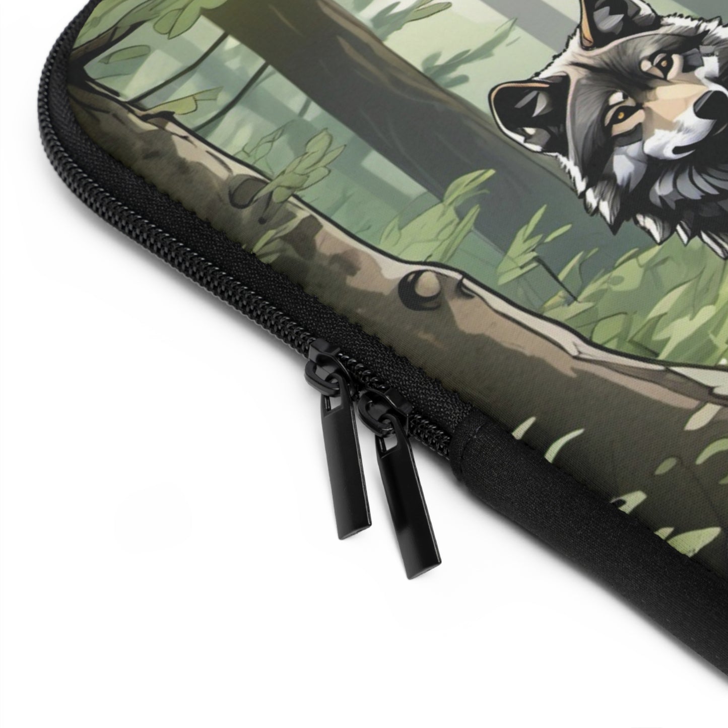 Wolf Pack Laptop Sleeve, Laptop Case, Wildlife Sleeve, Forest Animal Laptop Bag, Gift for Nature Lovers, Eco-Friendly Tech Sleeve