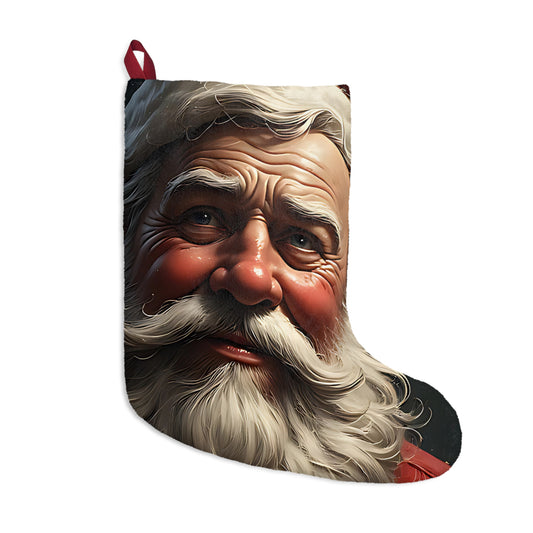 Vintage Santa Face Christmas Stocking