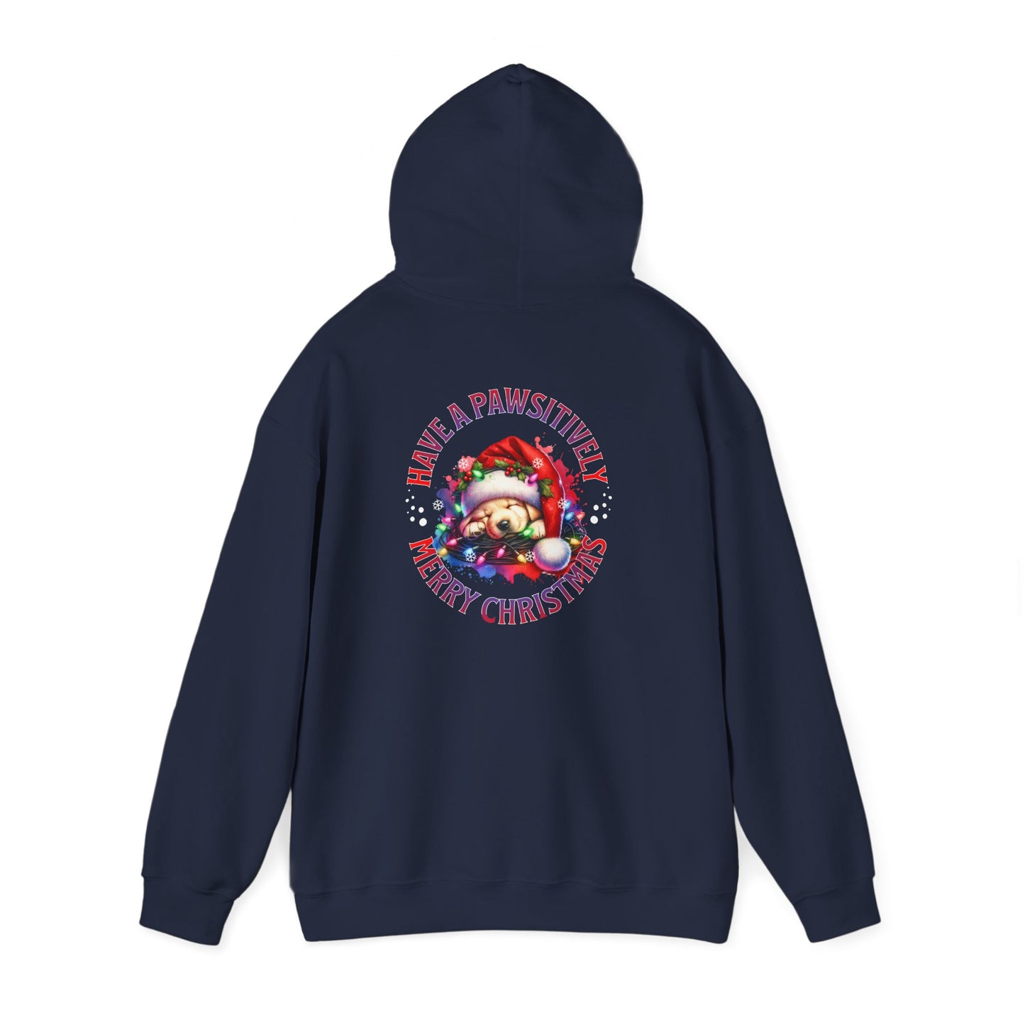 Christmas Pack Puppy Hoodie — Festive Santa Puppies 'Have A Pawsitively Merry Christmas' Holiday Sweatshirt