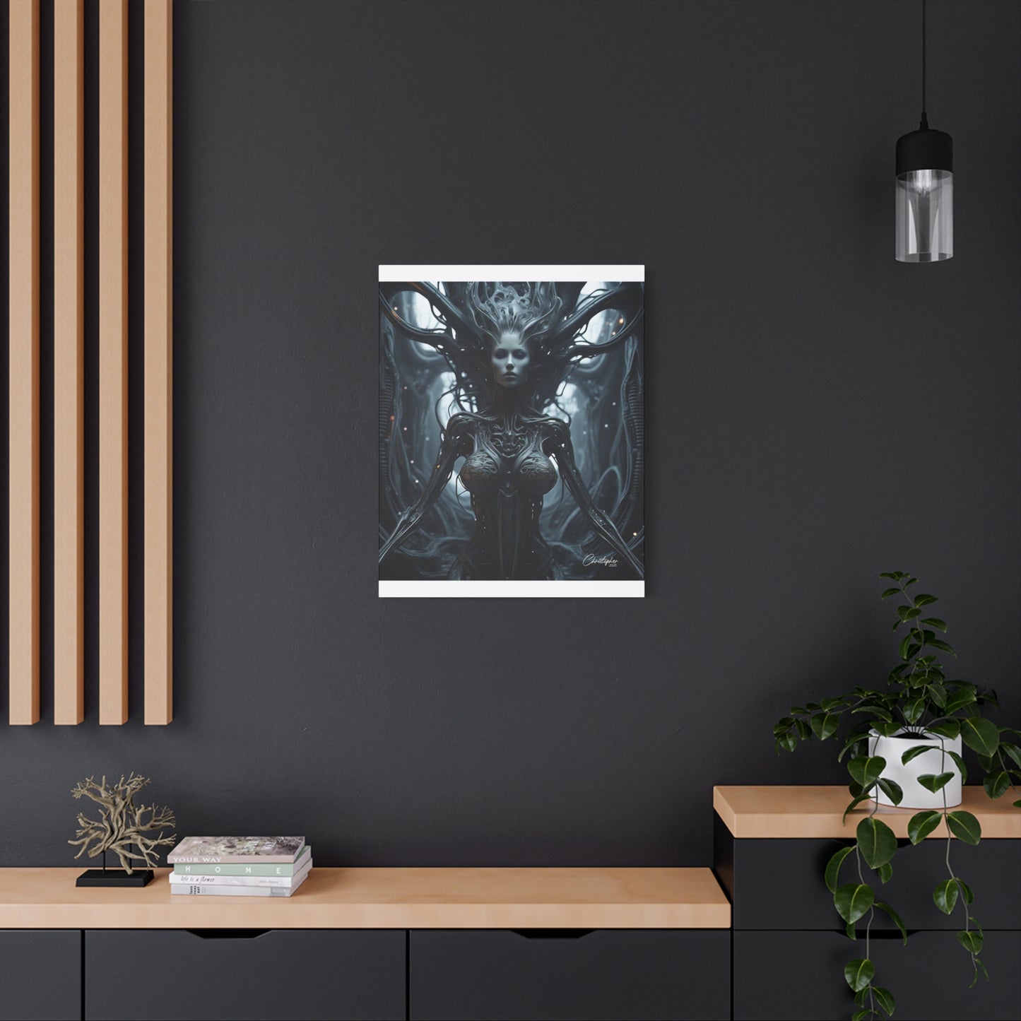 Futuristic Matte Canvas Wall Art – 1.25" Stretched
