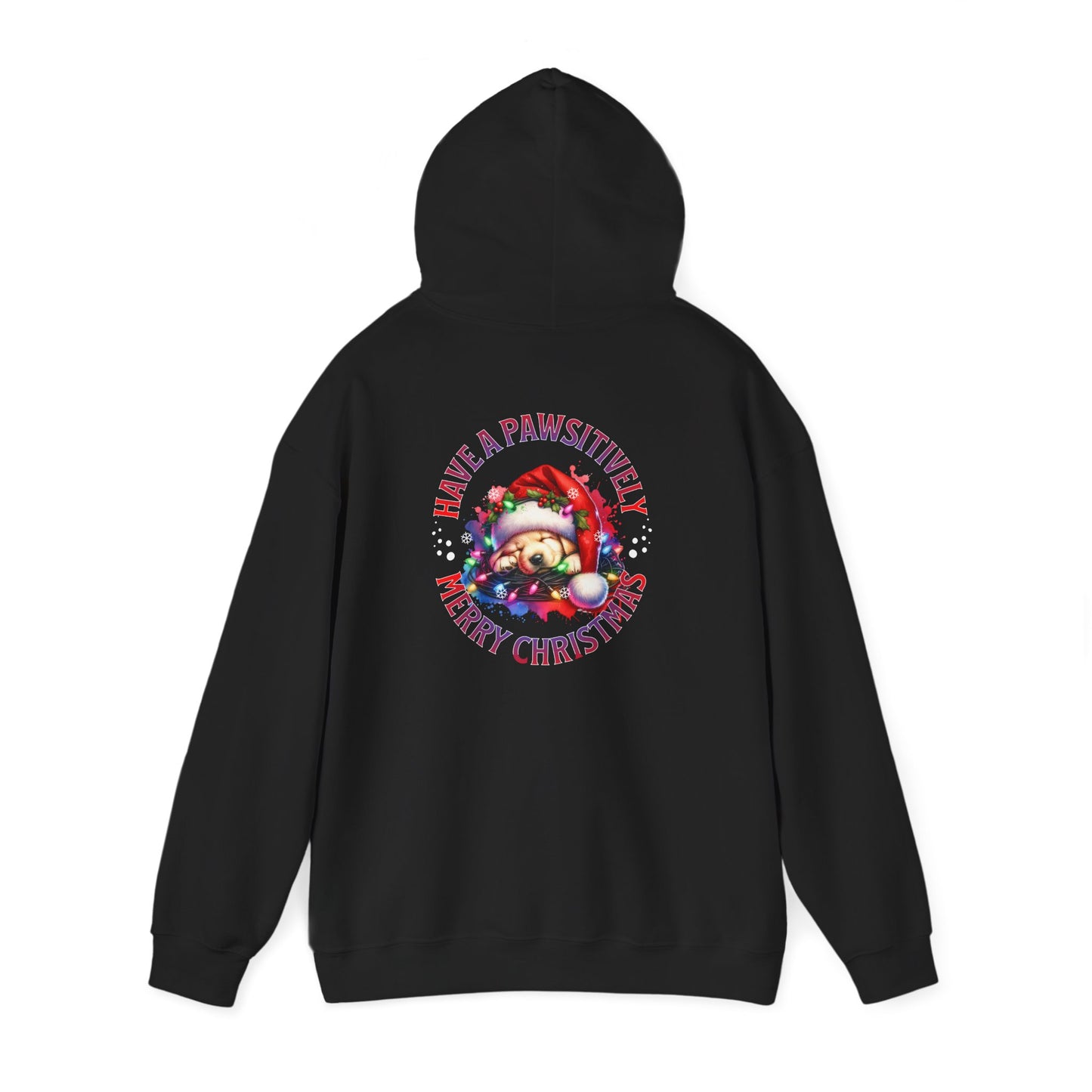 Christmas Pack Puppy Hoodie — Festive Santa Puppies 'Have A Pawsitively Merry Christmas' Holiday Sweatshirt