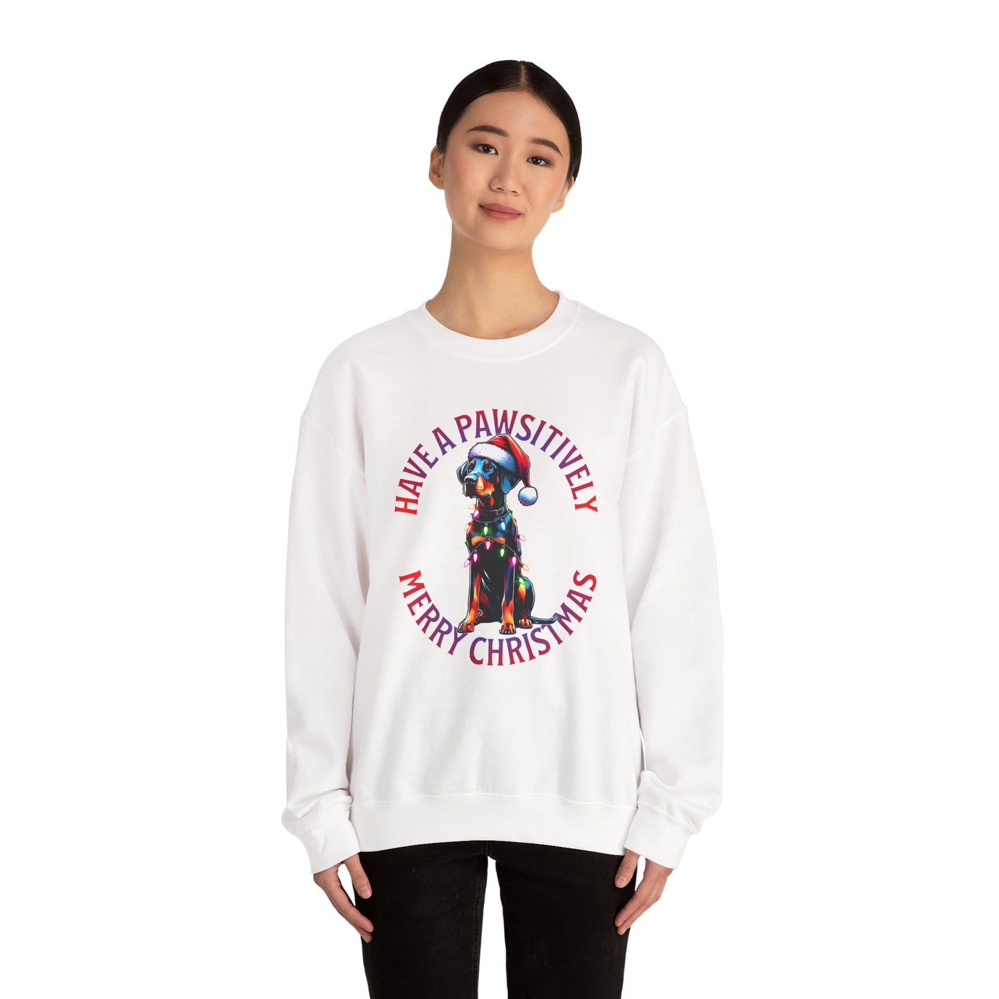 Christmas Dog Sweatshirt – "Have a Pawsitively Merry Christmas" Holiday Crewneck
