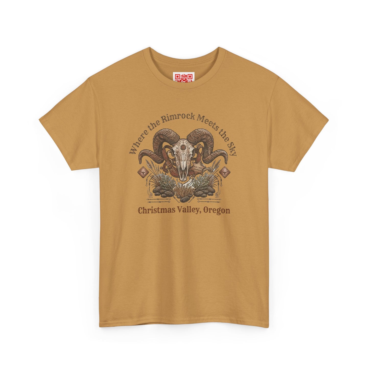 Ram Skull Graphic Tee — Christmas Valley, Oregon Vintage Desert Vibe