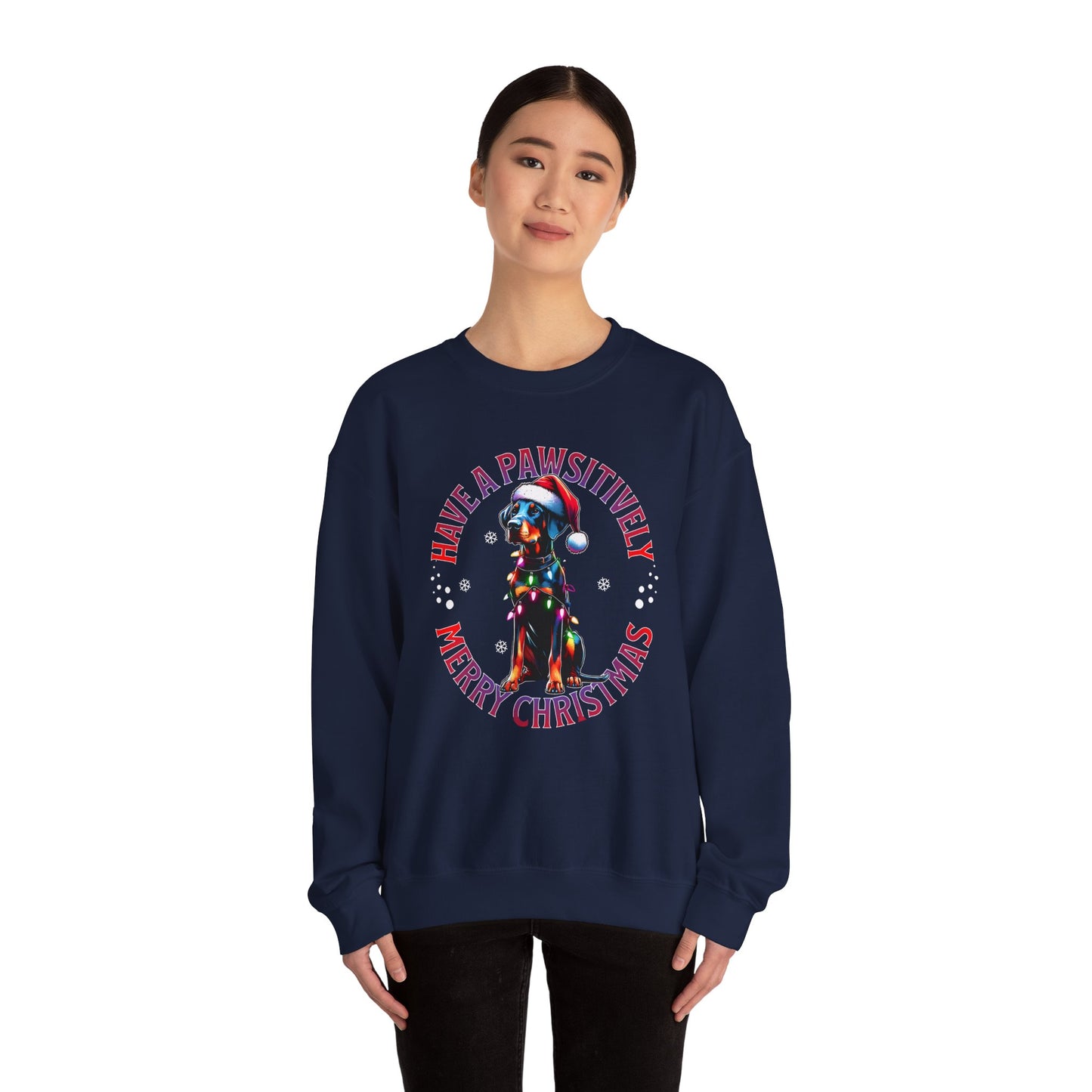 Christmas Dog Sweatshirt – "Have a Pawsitively Merry Christmas" Holiday Crewneck