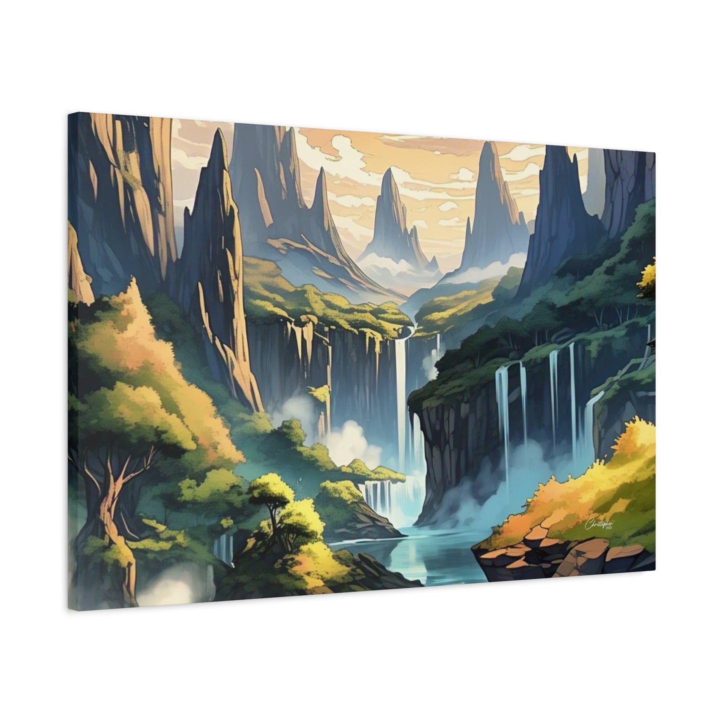 Serene Landscape Canvas Wall Art, Nature Home Decor, Tranquil Living Room Accent, Gift for Nature Lovers, Gallery Wall Piece