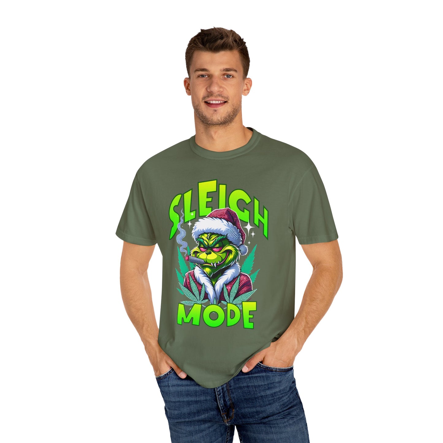 Sleigh Mode T-Shirt — Grinch Holiday Graphic Tee