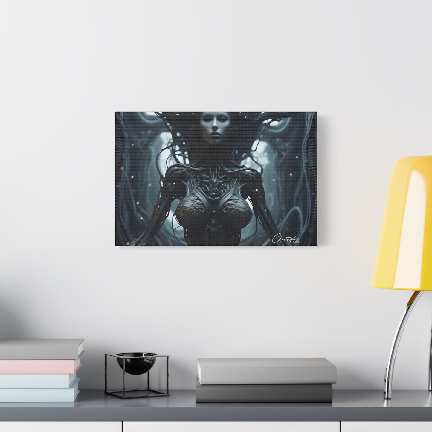 Futuristic Matte Canvas Wall Art – 1.25" Stretched