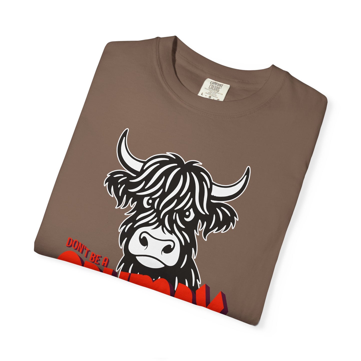 Grumpy Cow T-Shirt — Funny Highland Cow Graphic Tee