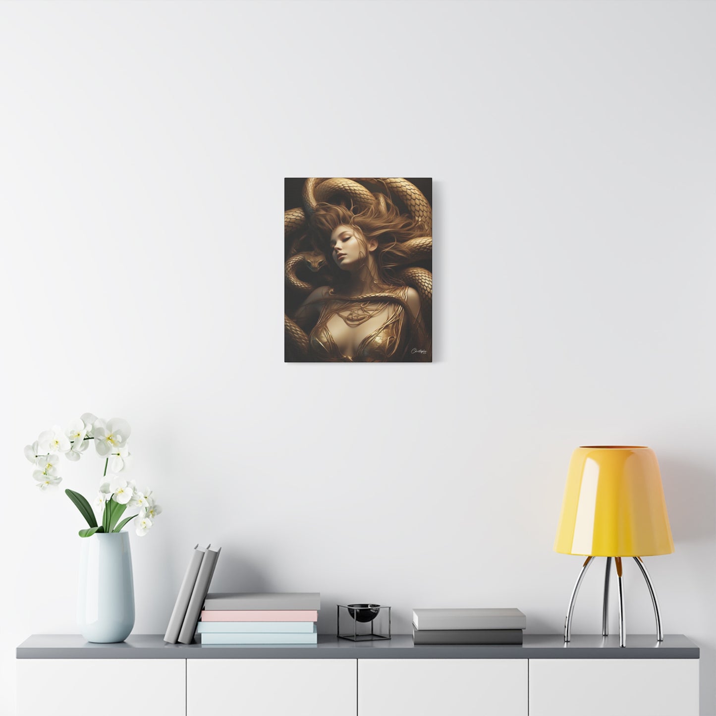 Goddess of Serpents Canvas Art - Stretched Matte Wall Decor