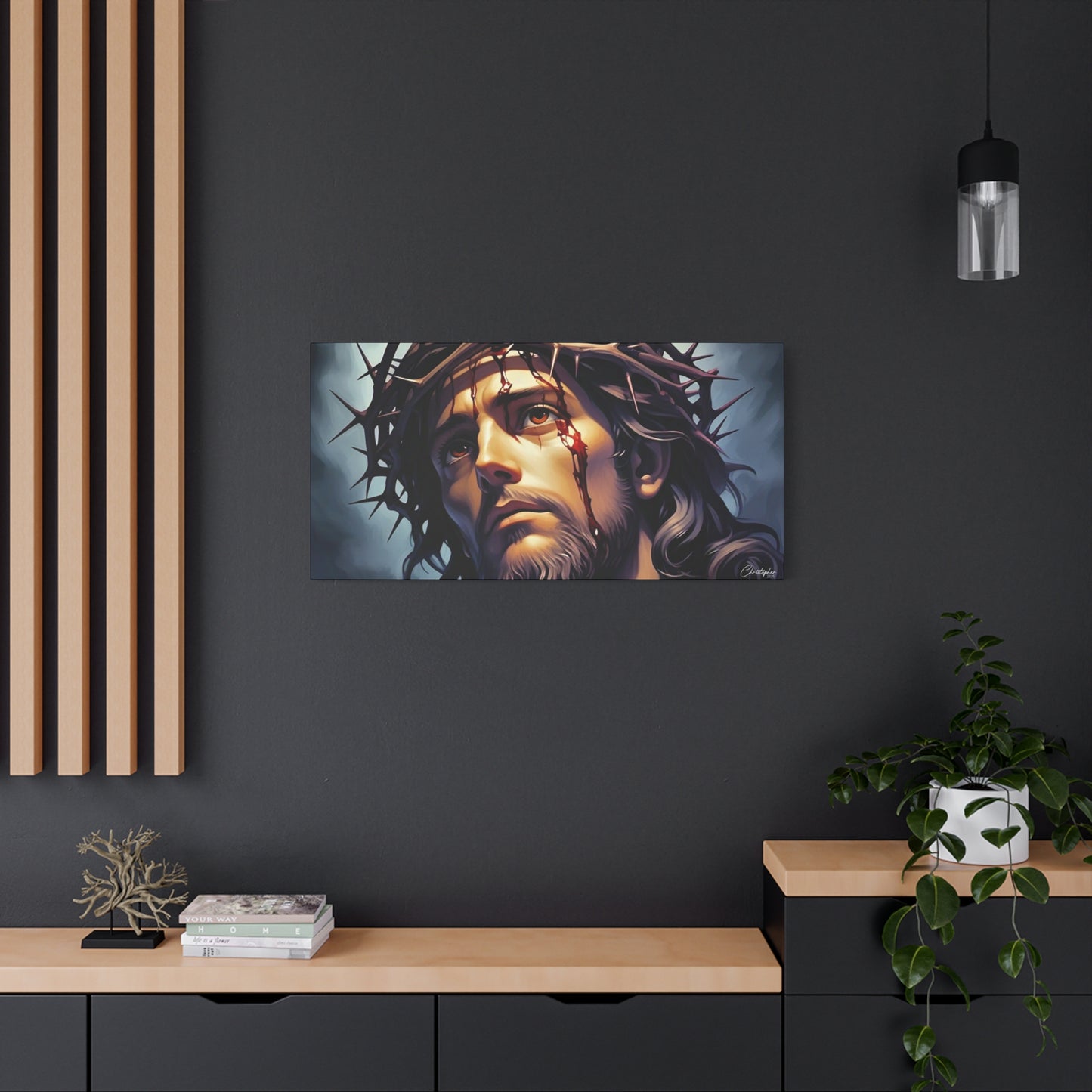 Religious Art Print Canvas, Inspirational Wall Decor, Christian Home Decor, Jesus Art, Gift for Faith-Based Celebrations