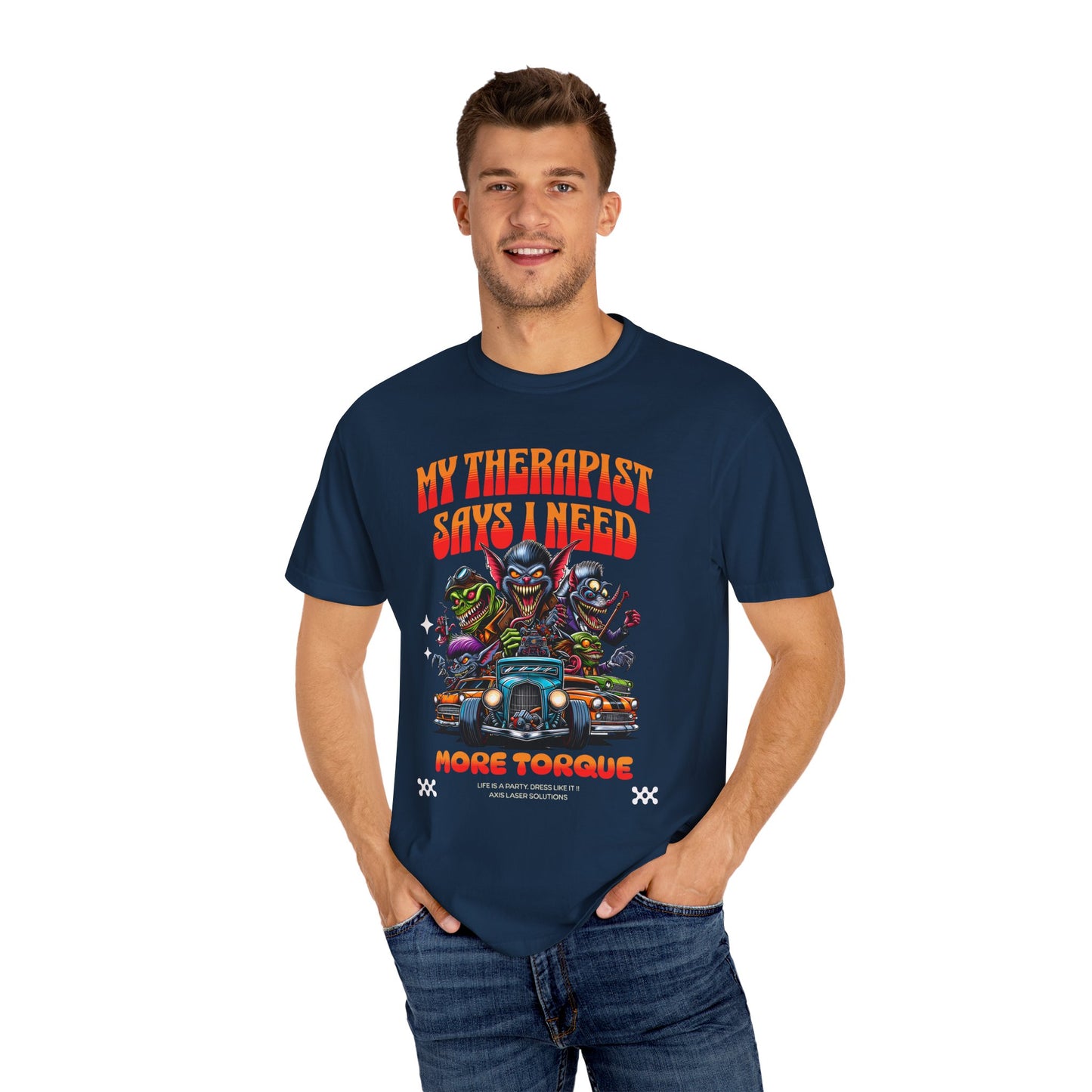 My Therapist Says I Need More Torque T-Shirt, Funny Graphic Tee, Unisex Casual Top, Gift for Car Enthusiasts, Humor Apparel