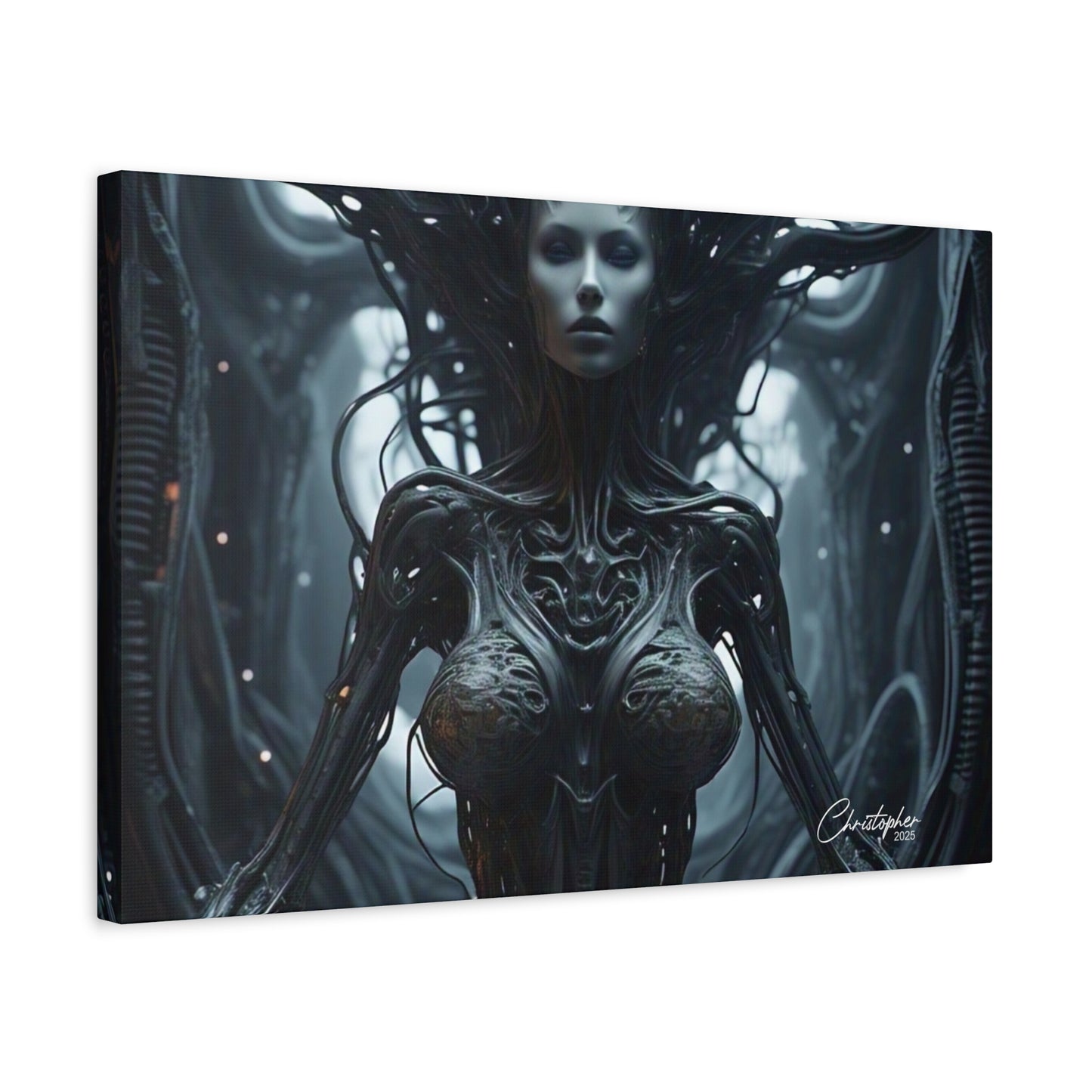 Futuristic Matte Canvas Wall Art – 1.25" Stretched