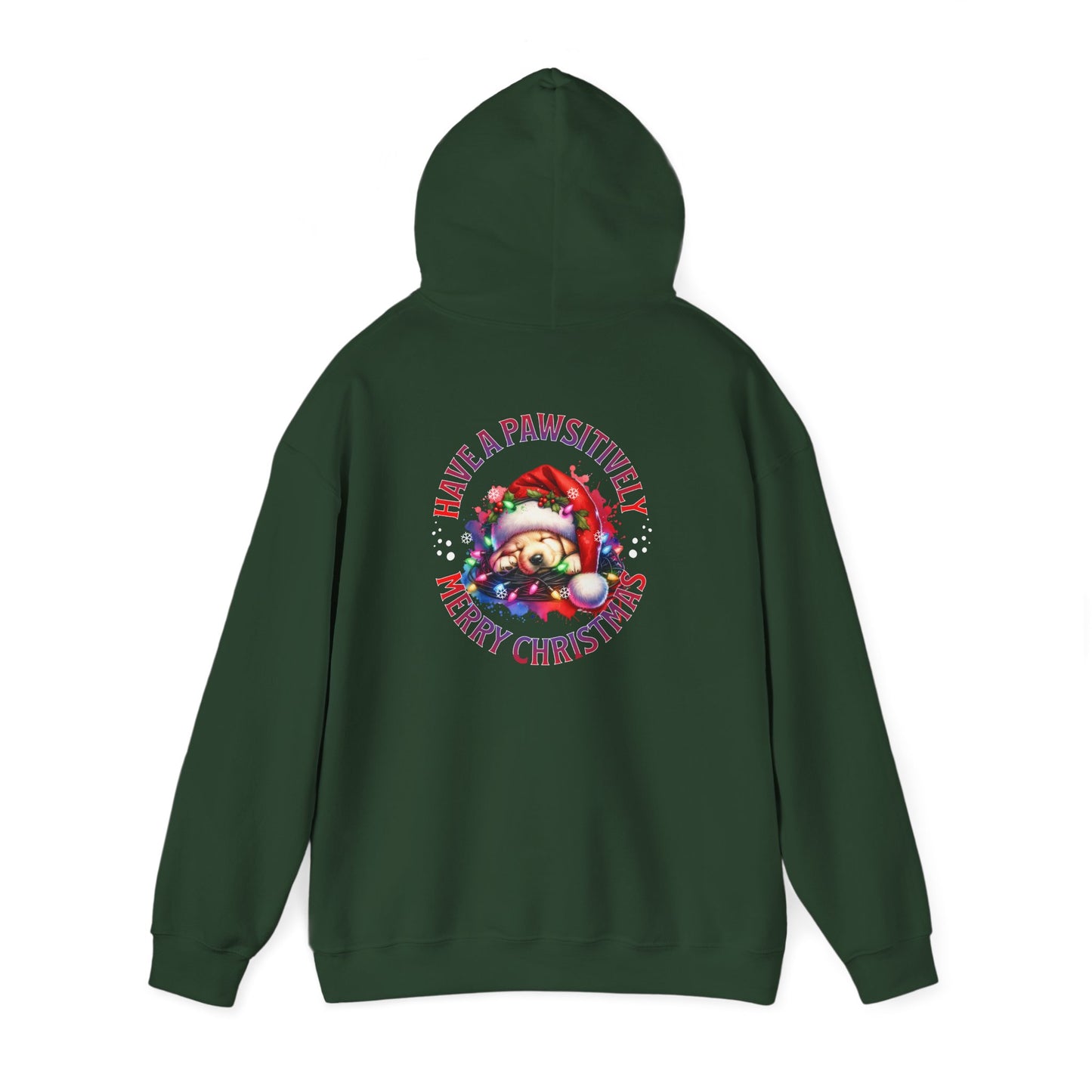 Christmas Pack Puppy Hoodie — Festive Santa Puppies 'Have A Pawsitively Merry Christmas' Holiday Sweatshirt