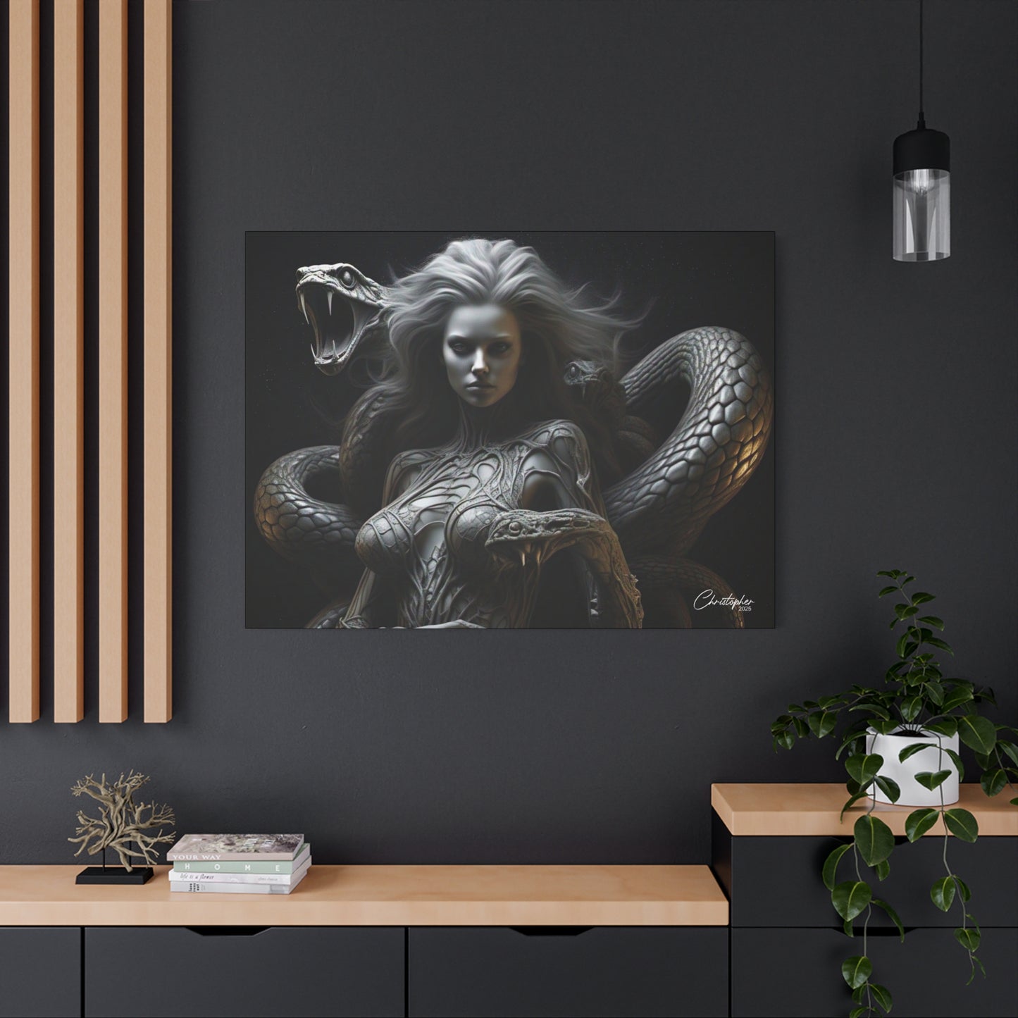 Serpent Goddess Matte Canvas Wall Art