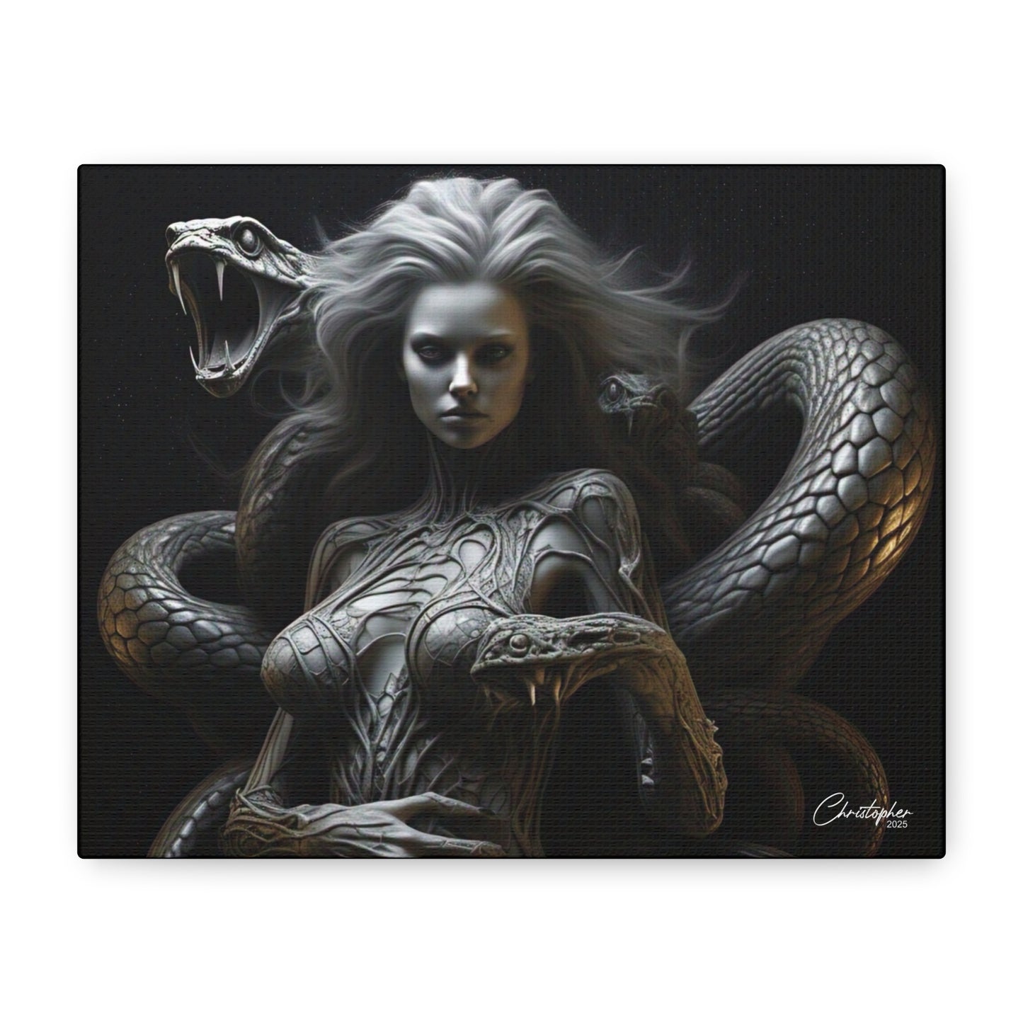 Serpent Goddess Matte Canvas Wall Art