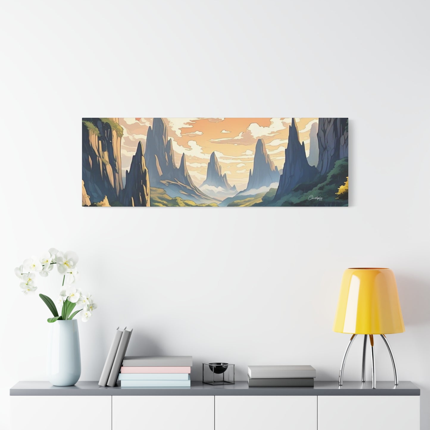 Serene Landscape Canvas Wall Art, Nature Home Decor, Tranquil Living Room Accent, Gift for Nature Lovers, Gallery Wall Piece