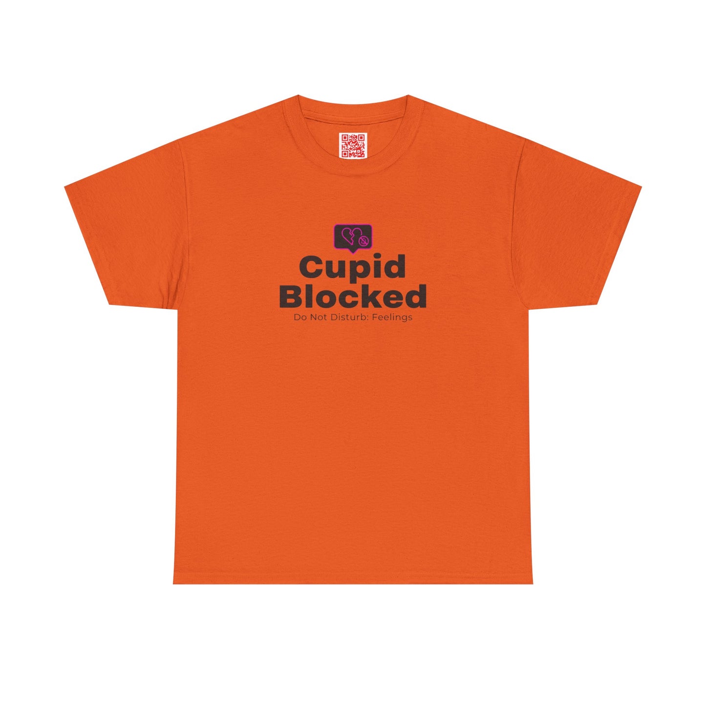 Cupid Blocked T-Shirt — Funny Anti-Valentine Graphic Tee