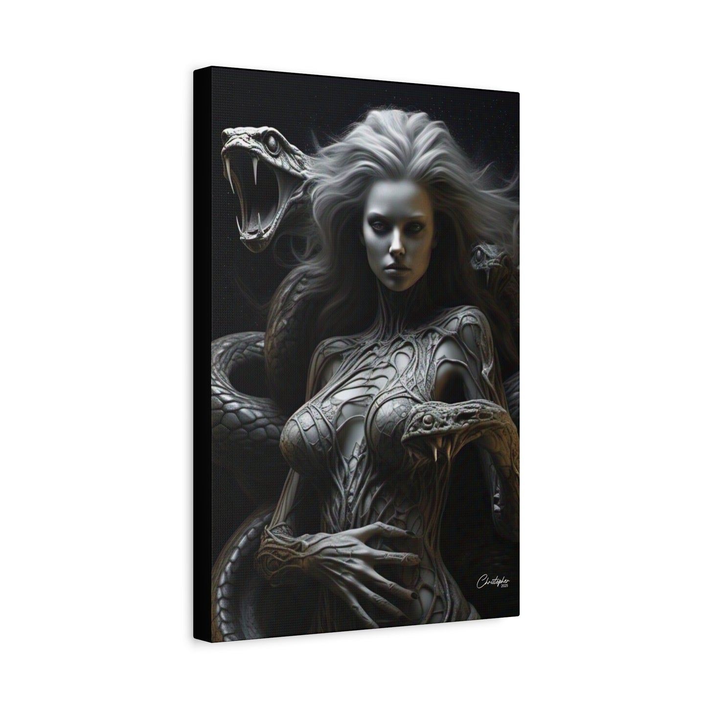 Serpent Goddess Matte Canvas Wall Art