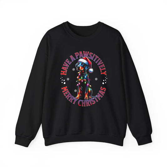 Christmas Dog Sweatshirt – "Have a Pawsitively Merry Christmas" Holiday Crewneck